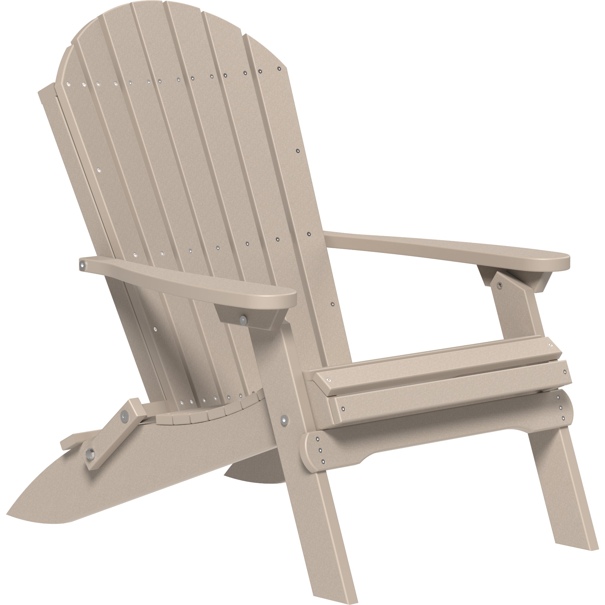 LuxCraft Folding Adirondack Chair – Outdoor Poly Folding Lounge Chair (PFAC)