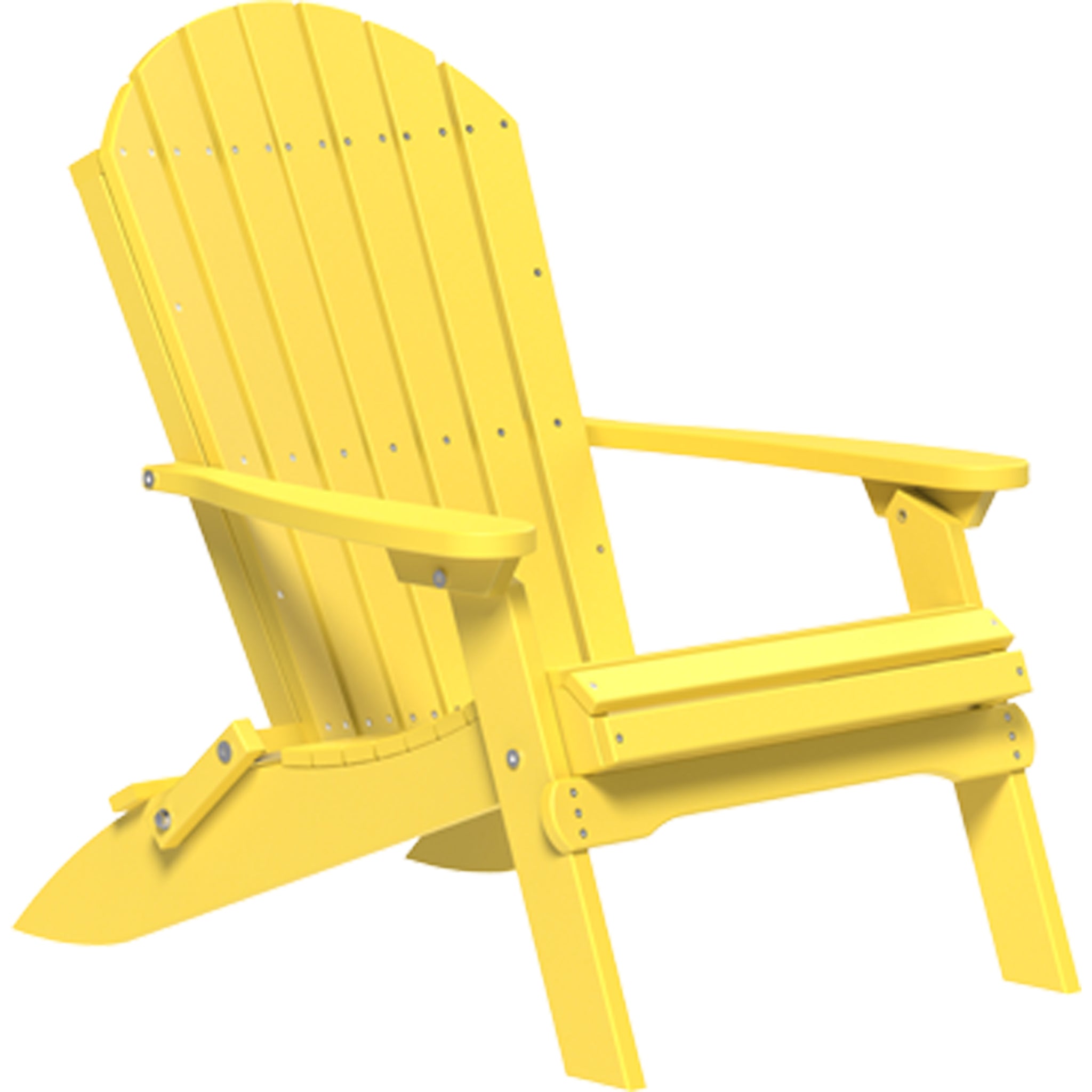 LuxCraft Folding Adirondack Chair – Outdoor Poly Folding Lounge Chair (PFAC)