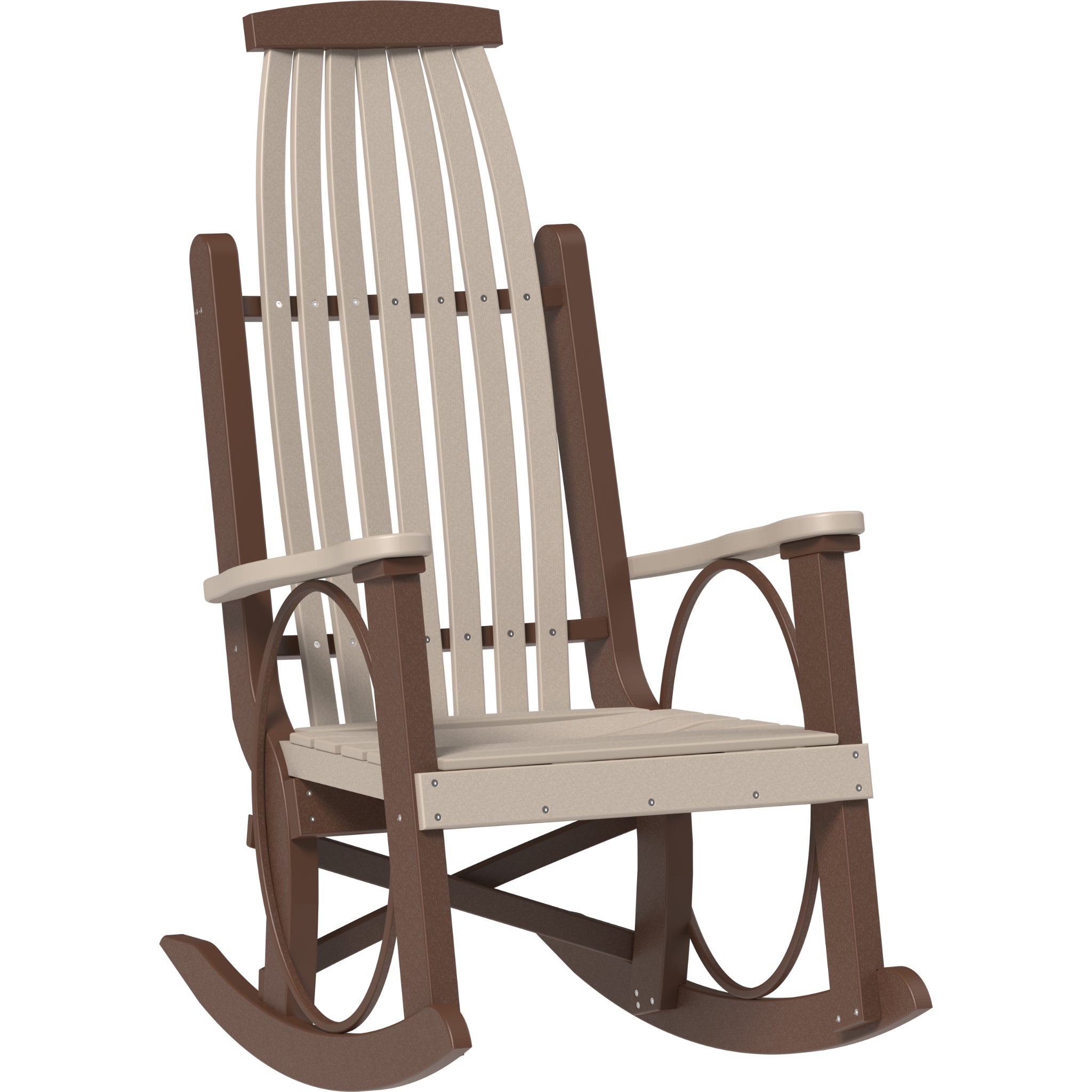 LuxCraft Grandpa’s Rocker – Outdoor Poly Rocking Chair (PGR)