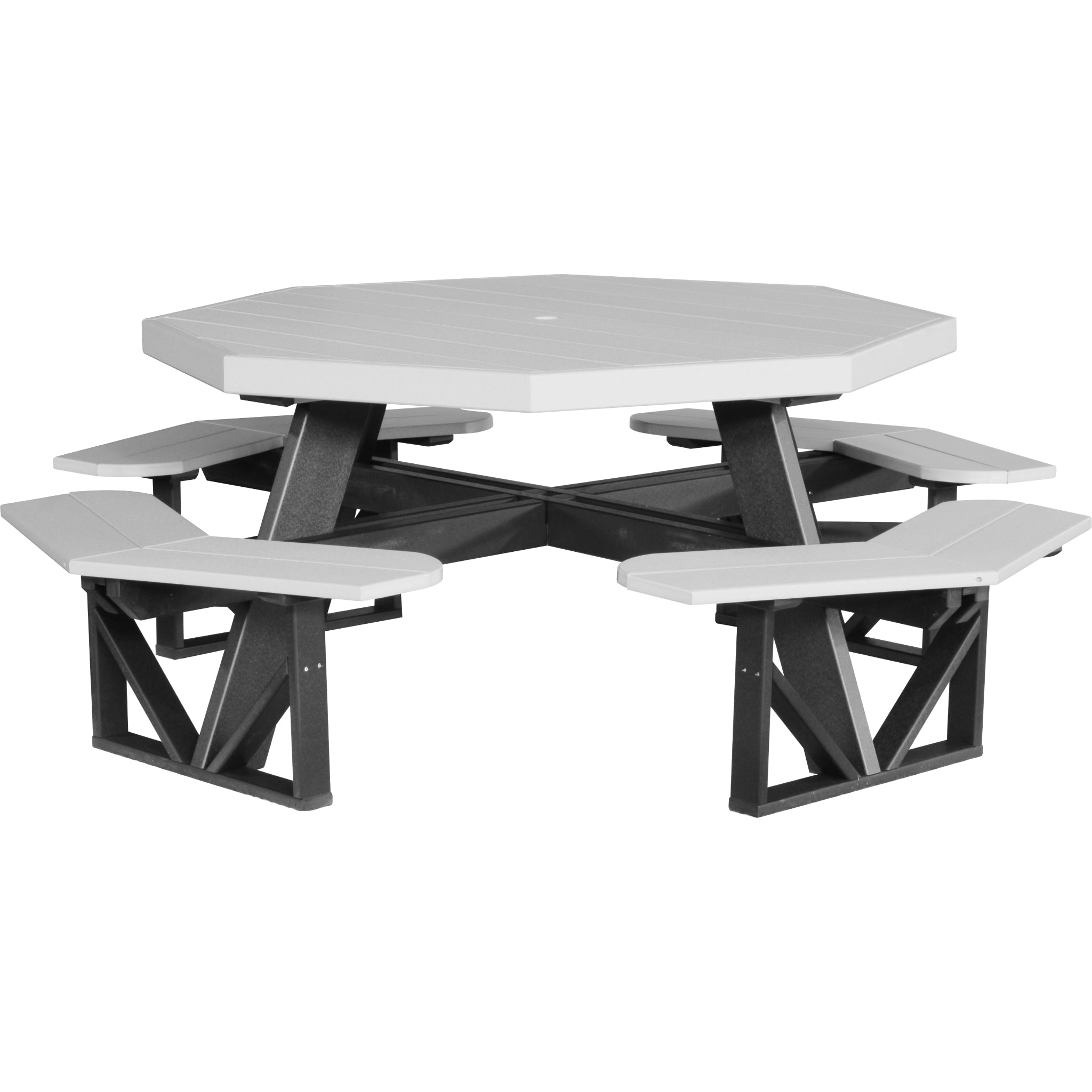 LuxCraft Octagon Picnic Table – Outdoor Poly Patio Picnic Table (POPT)