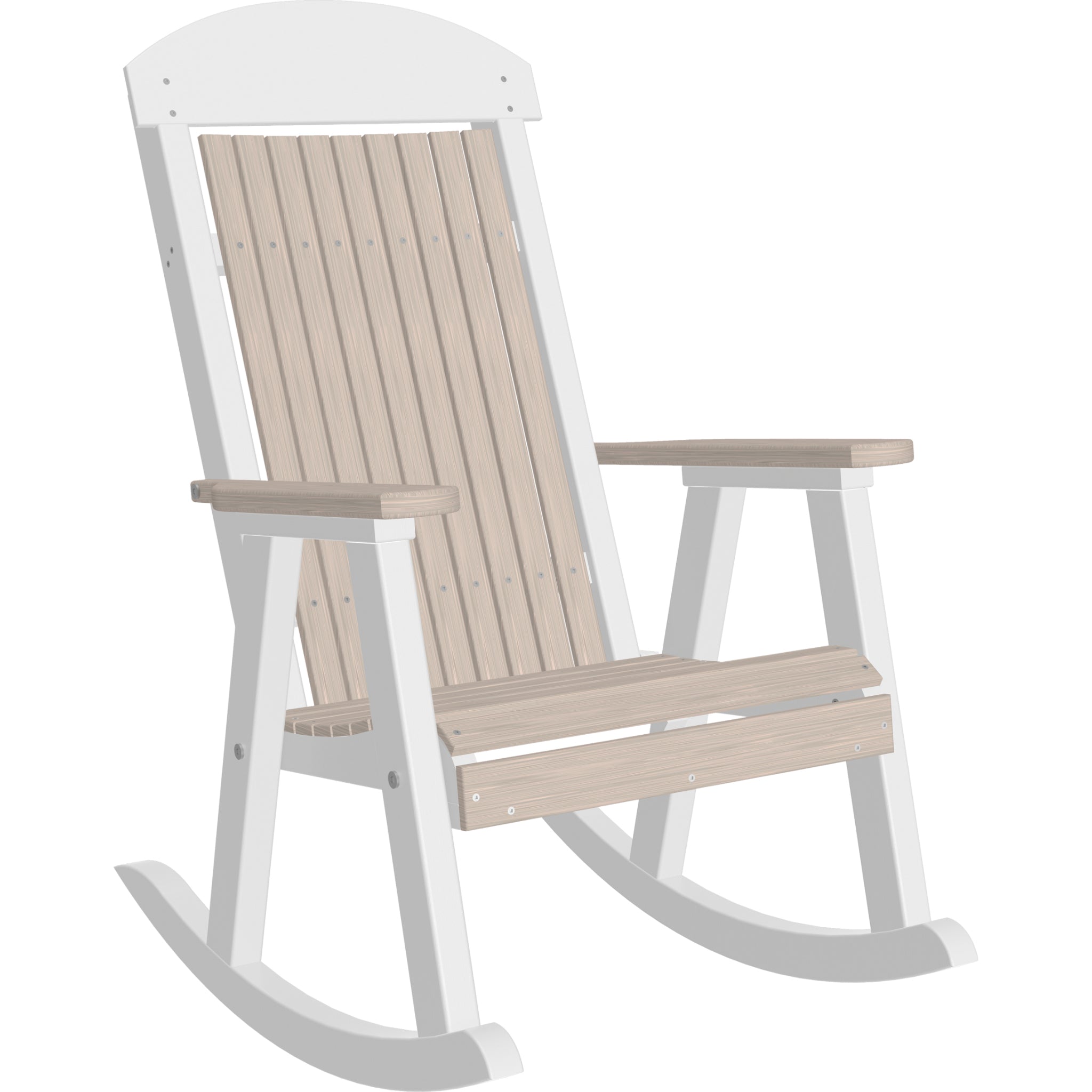 LuxCraft Porch Rocker – Outdoor Poly Rocking Chair (PPR)