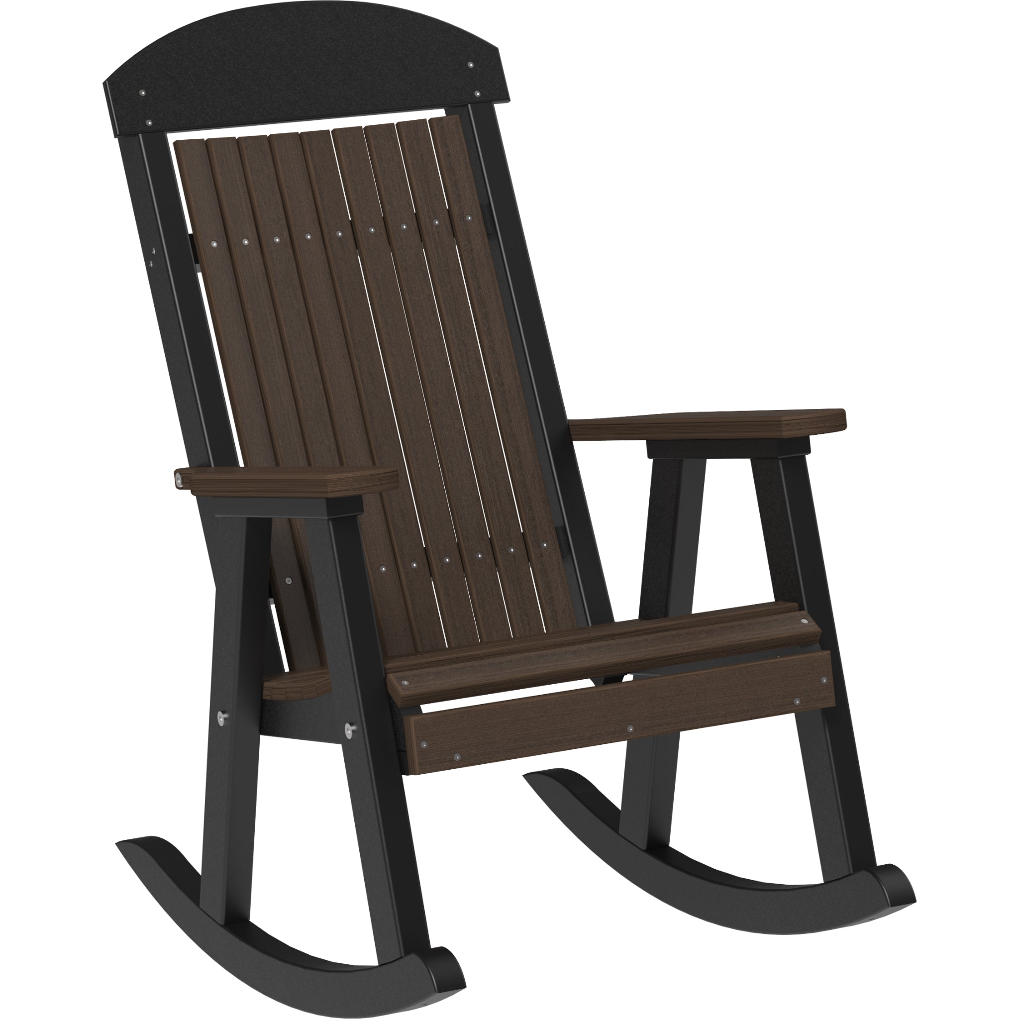 LuxCraft Porch Rocker – Outdoor Poly Rocking Chair (PPR)