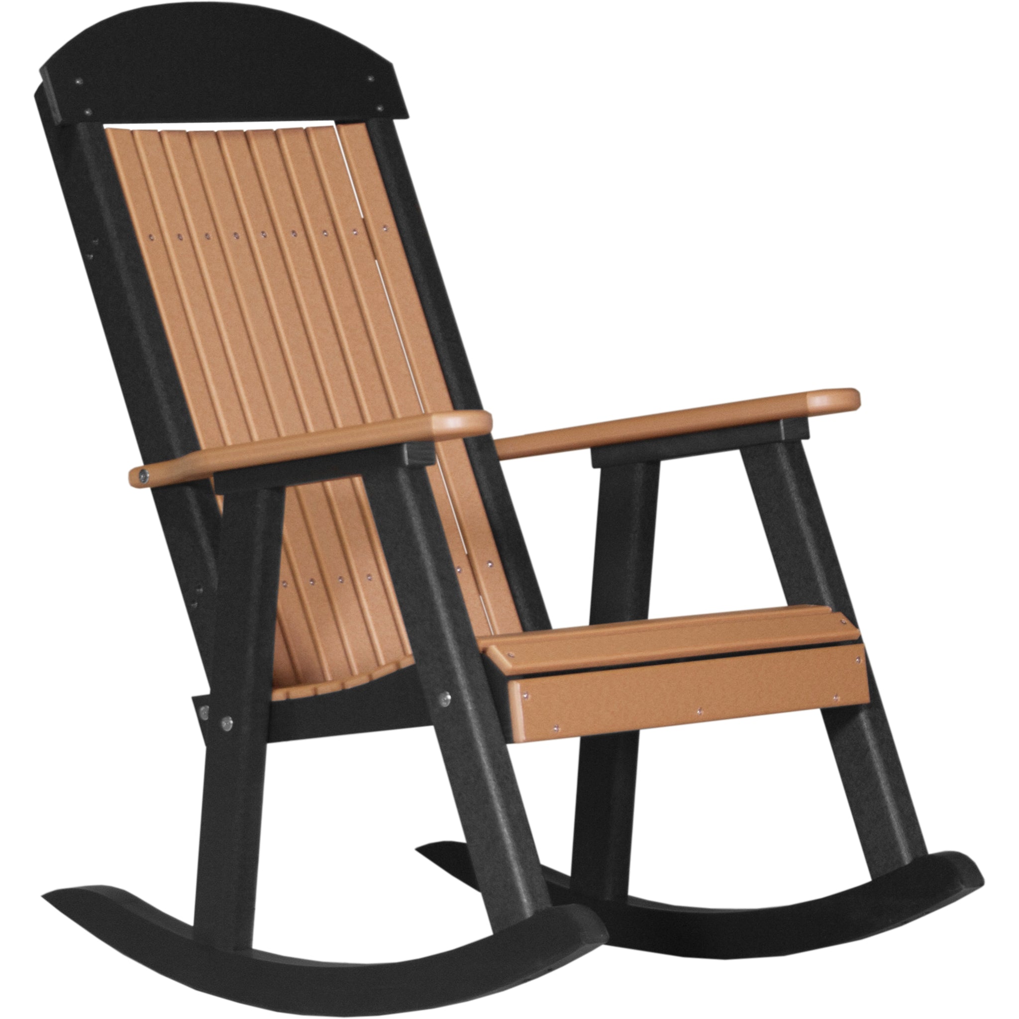LuxCraft Porch Rocker – Outdoor Poly Rocking Chair (PPR)