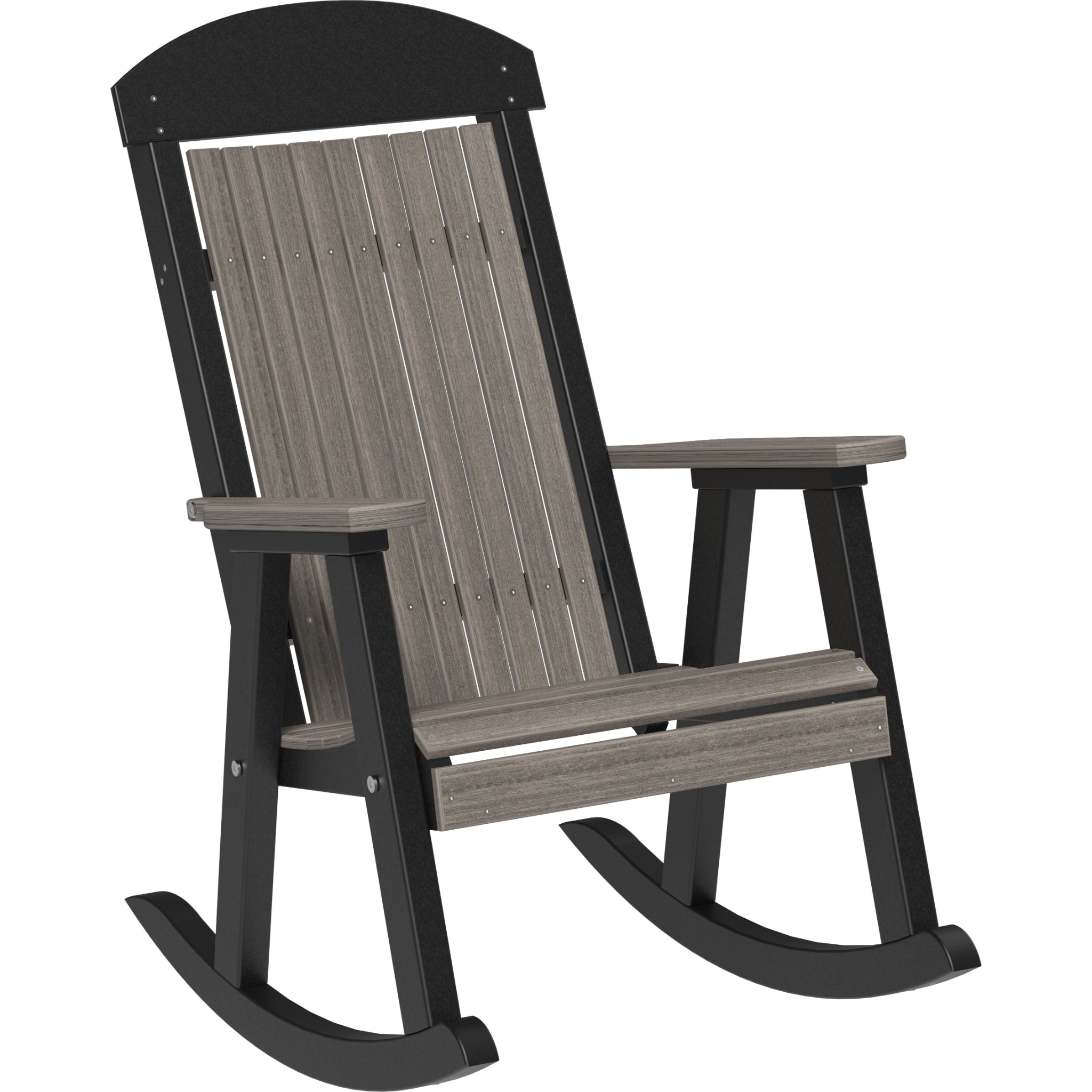 LuxCraft Porch Rocker – Outdoor Poly Rocking Chair (PPR)