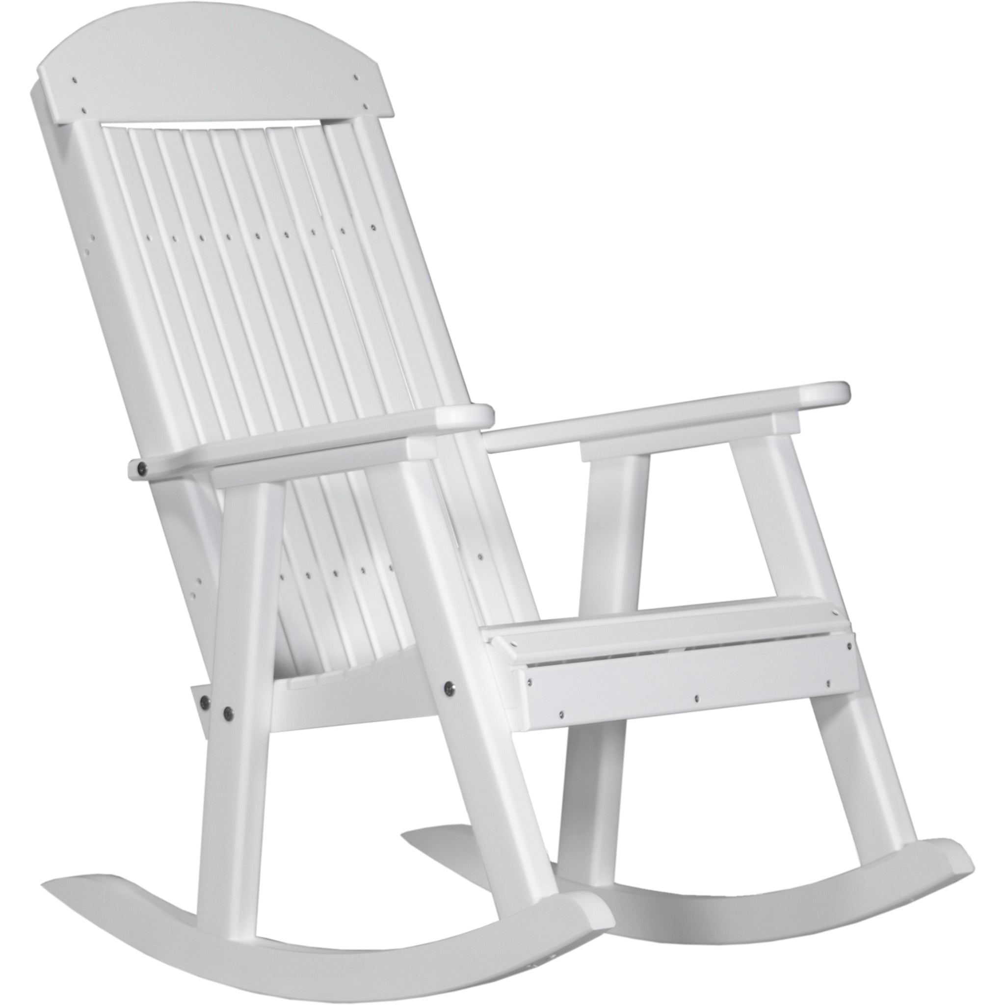 LuxCraft Porch Rocker – Outdoor Poly Rocking Chair (PPR)