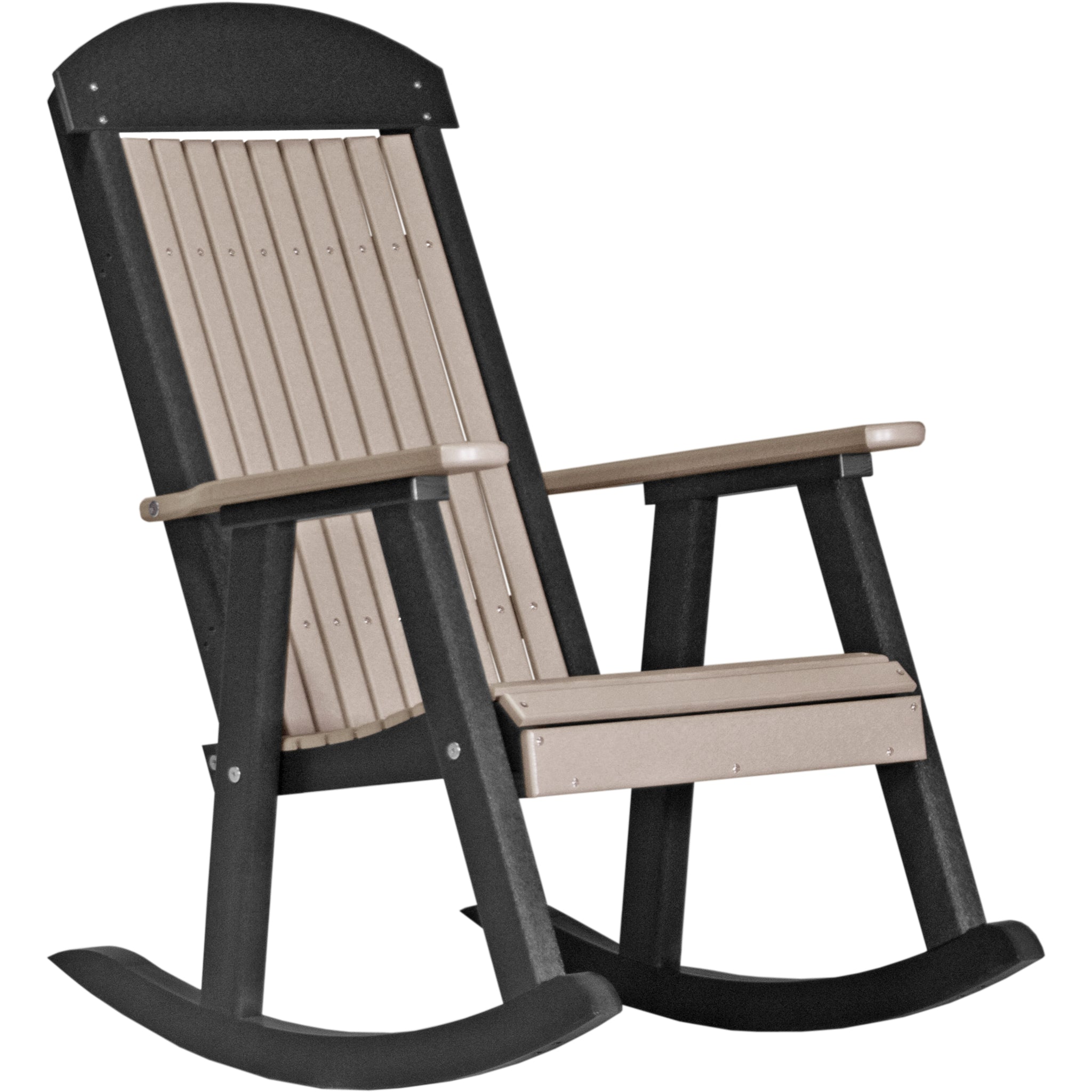 LuxCraft Porch Rocker – Outdoor Poly Rocking Chair (PPR)