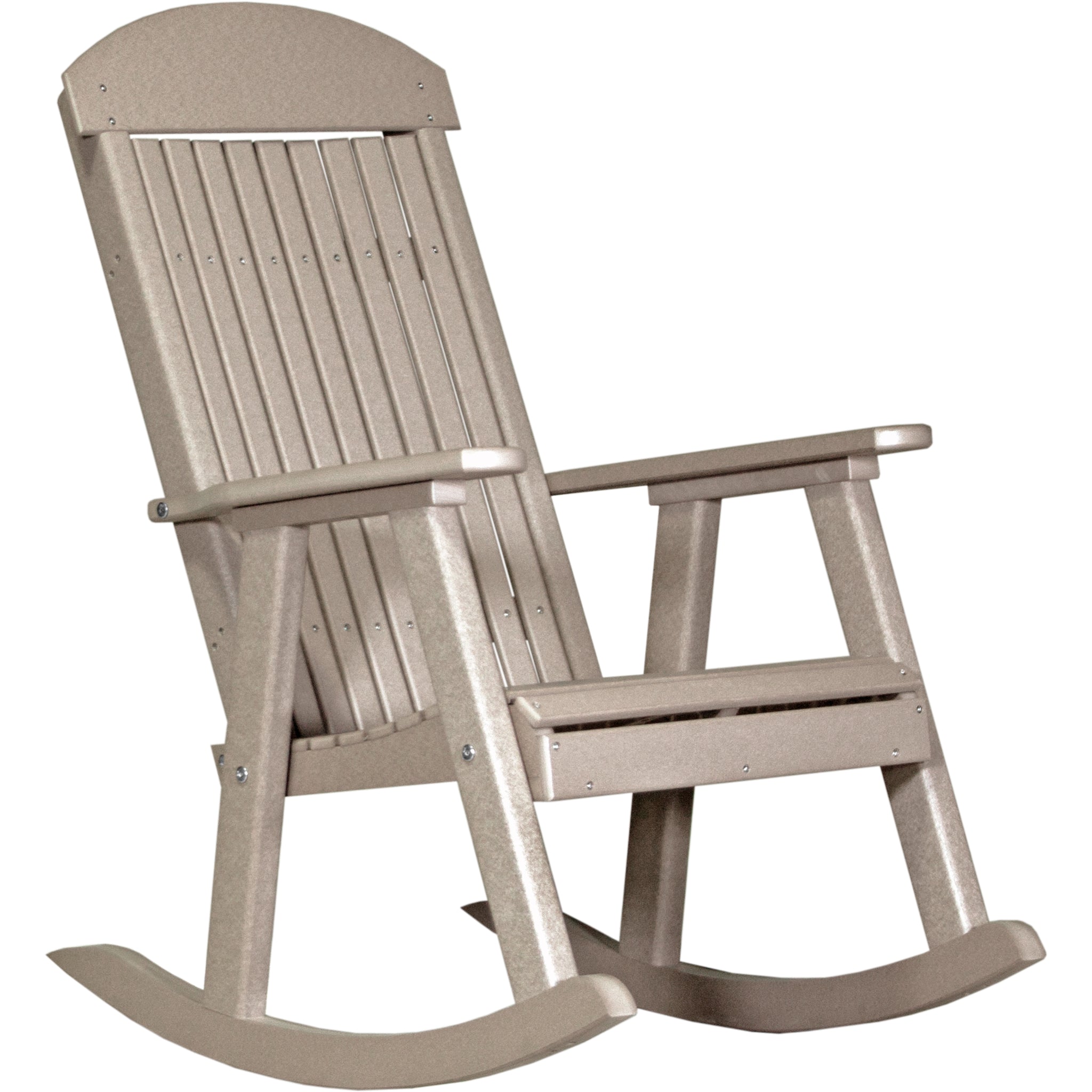 LuxCraft Porch Rocker – Outdoor Poly Rocking Chair (PPR)