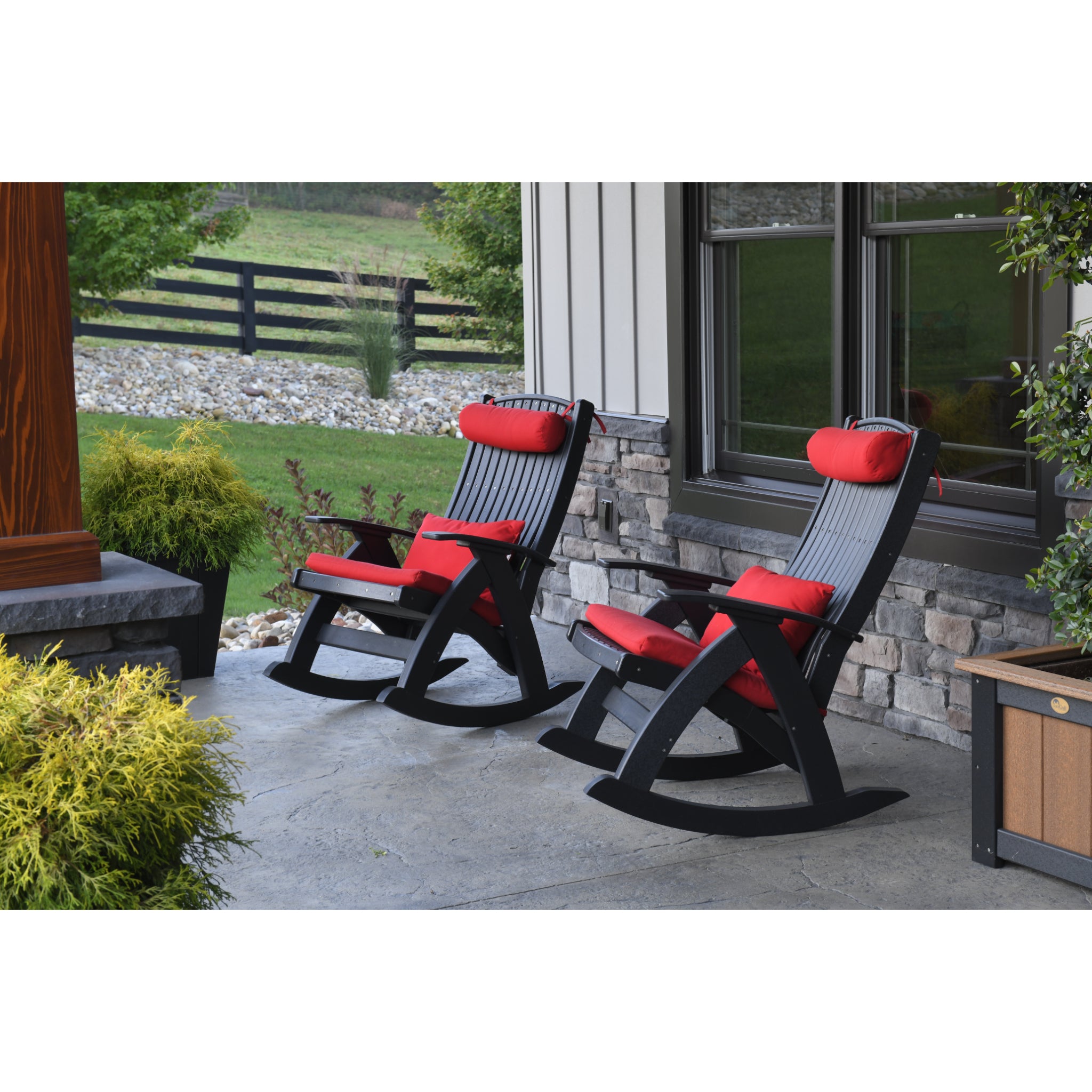 LuxCraft Comfort Rocker – Outdoor Poly Rocking Chair (PCR)