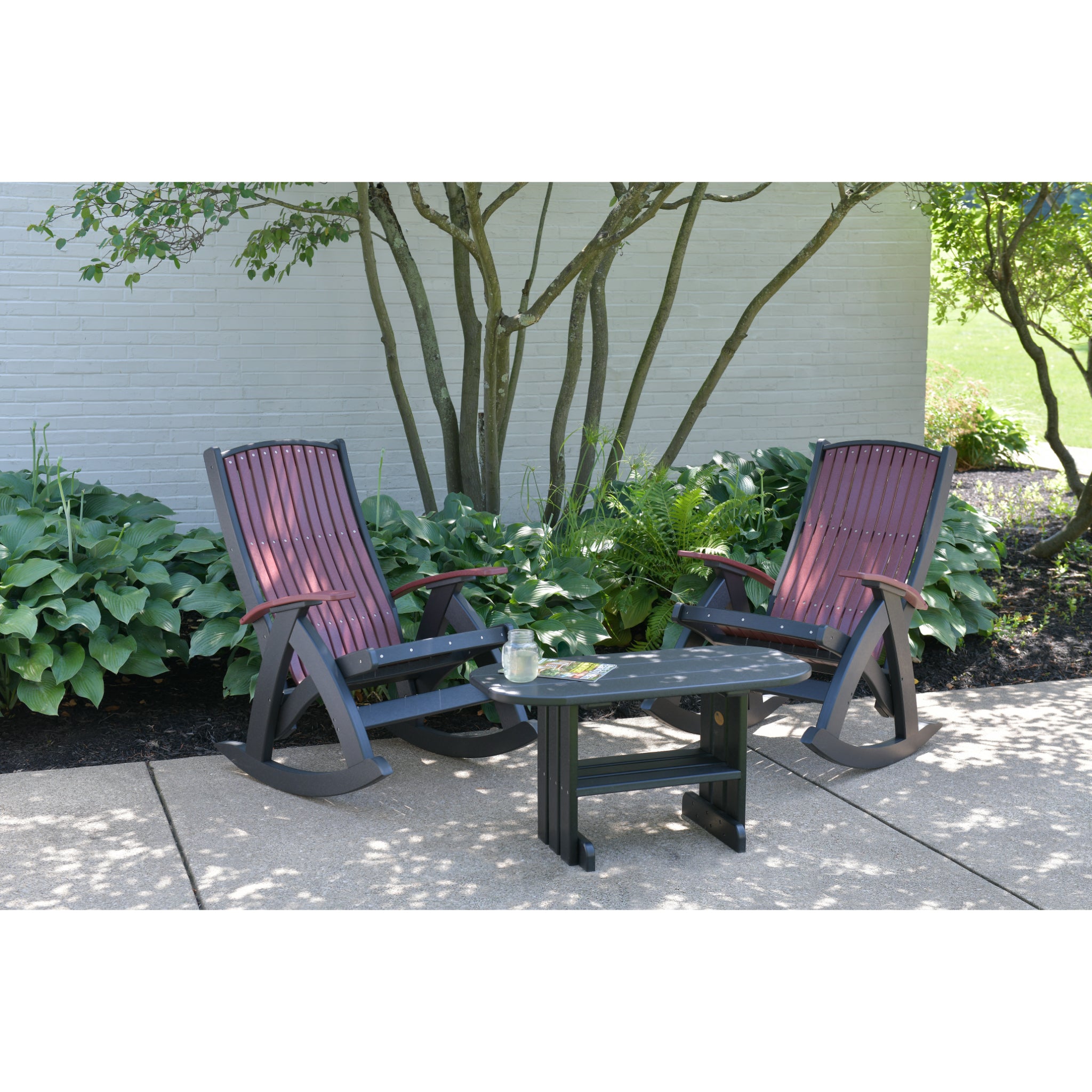 LuxCraft Comfort Rocker – Outdoor Poly Rocking Chair (PCR)