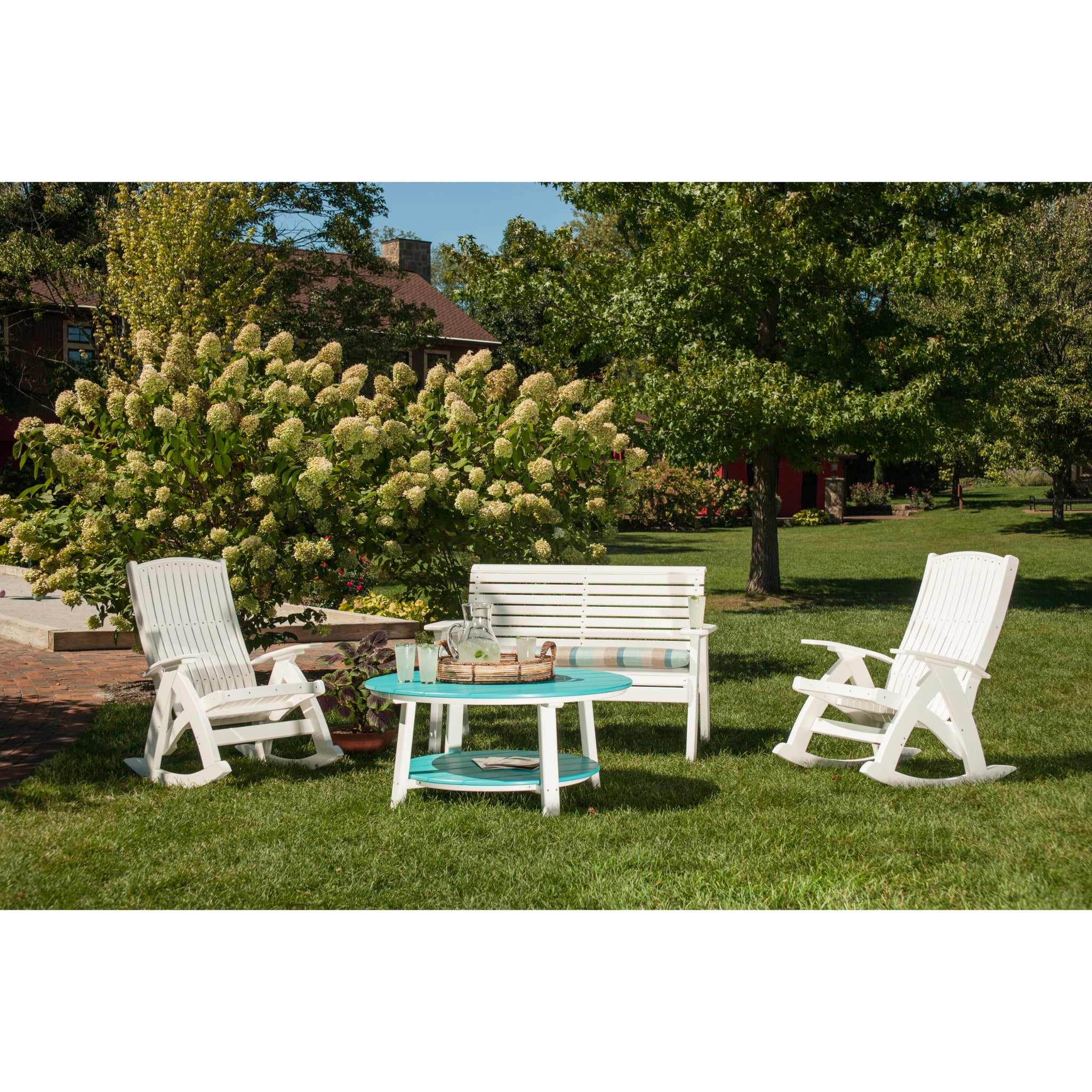 LuxCraft Comfort Rocker – Outdoor Poly Rocking Chair (PCR)