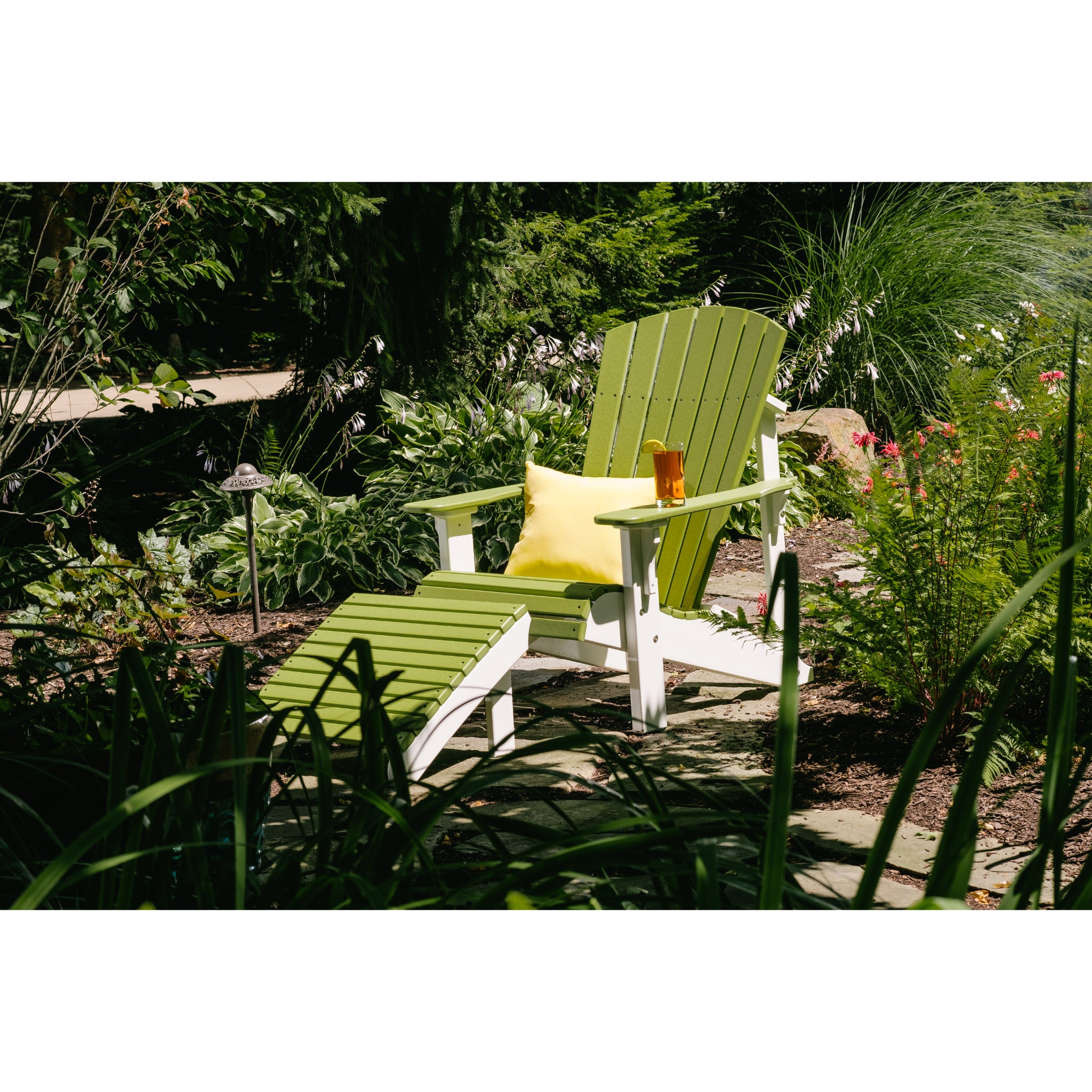 LuxCraft Deluxe Adirondack Chair – Outdoor Poly Lounge Chair (PDAC)