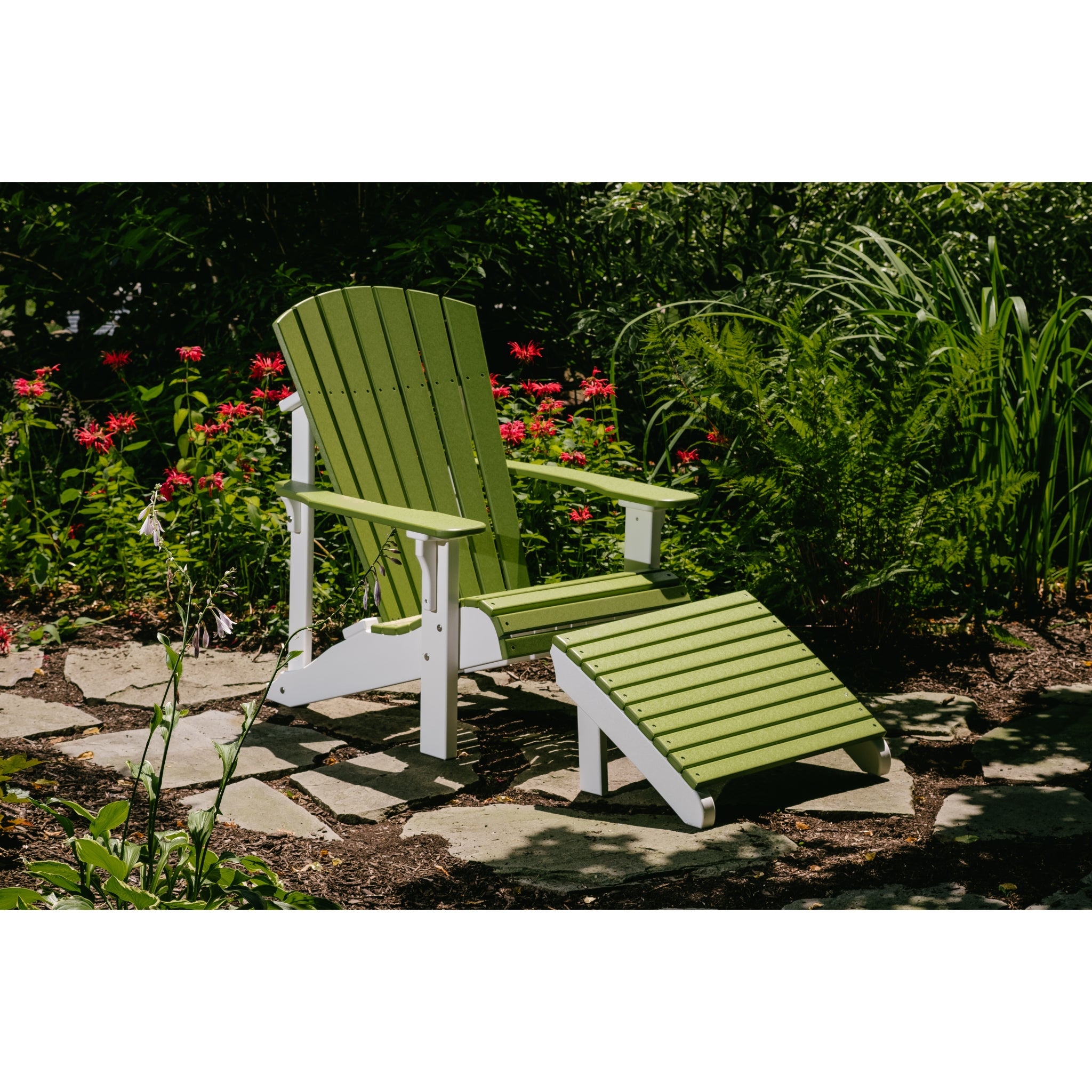 LuxCraft Deluxe Adirondack Chair – Outdoor Poly Lounge Chair (PDAC)