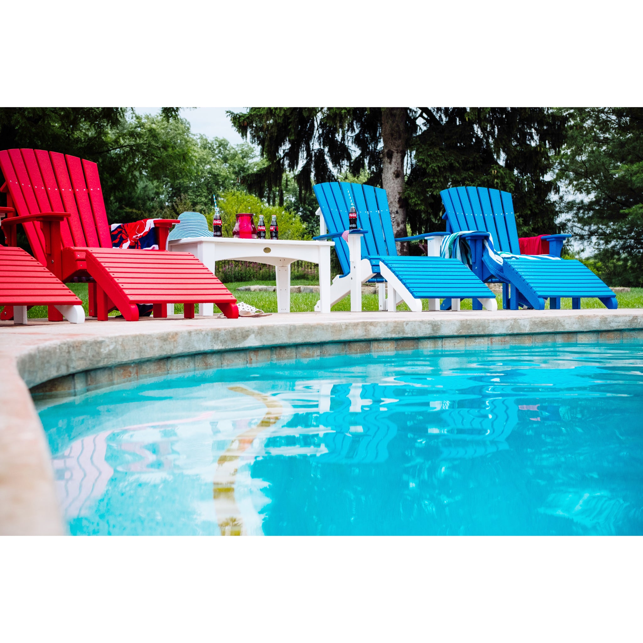 LuxCraft Deluxe Adirondack Chair – Outdoor Poly Lounge Chair (PDAC)