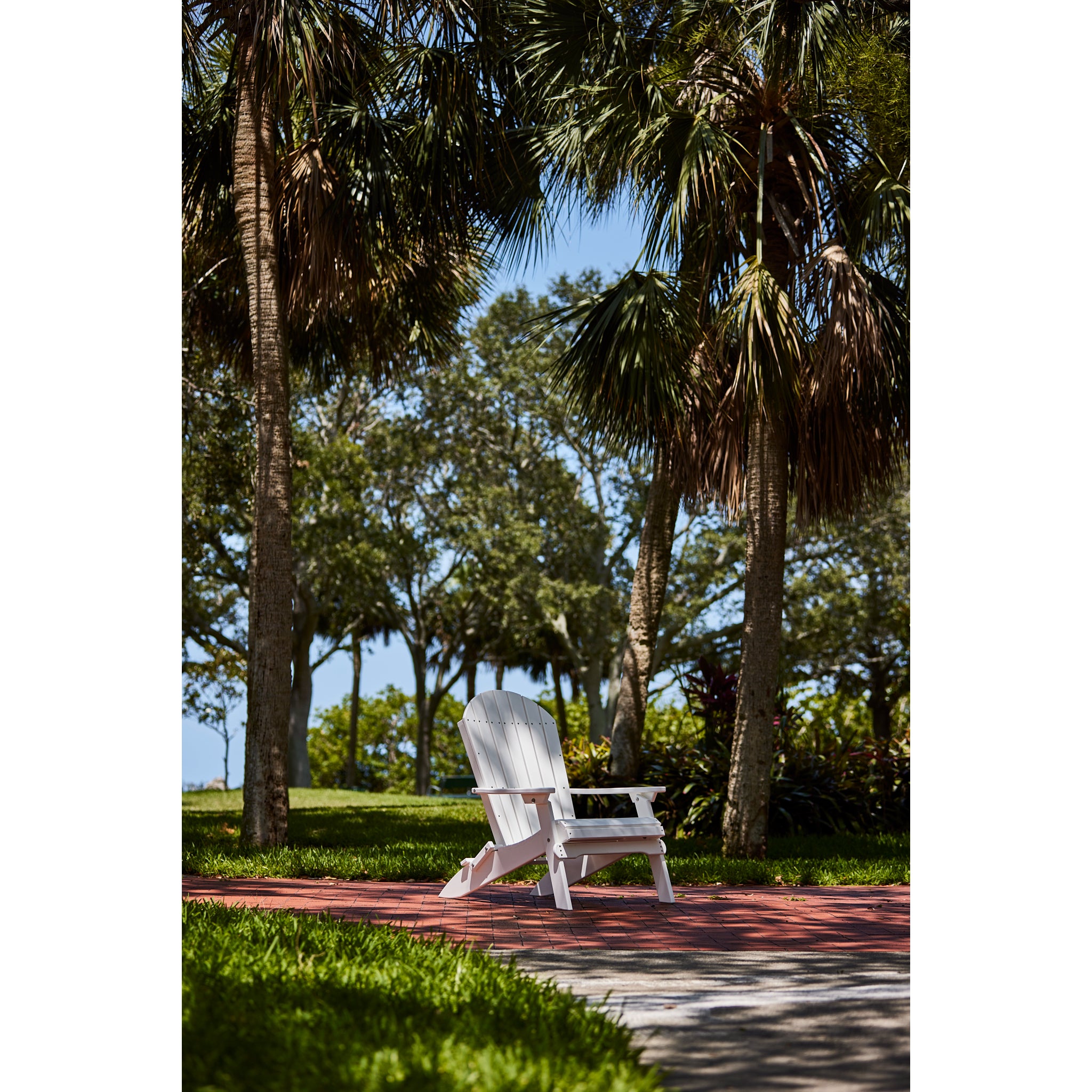 LuxCraft Folding Adirondack Chair – Outdoor Poly Folding Lounge Chair (PFAC)