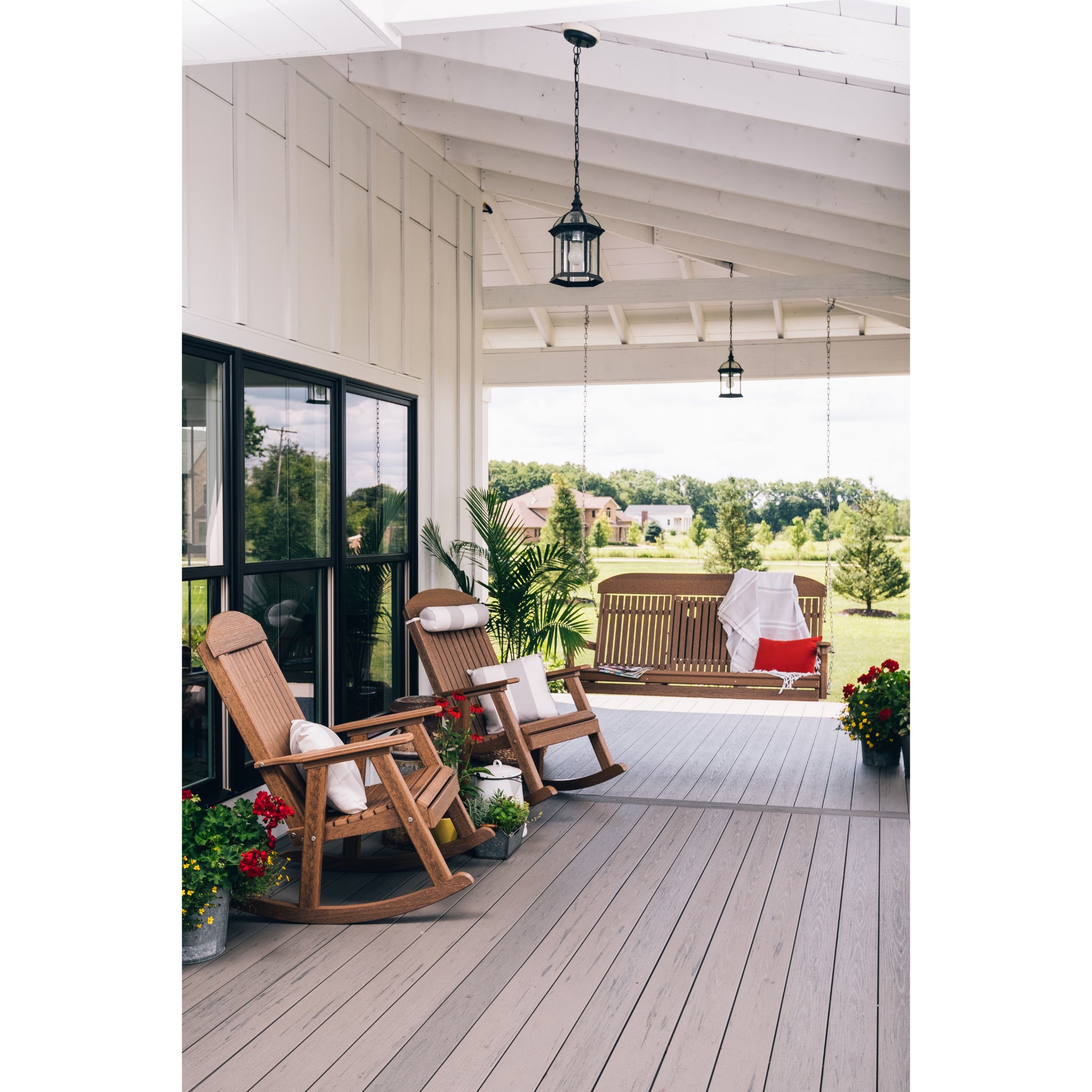 LuxCraft Porch Rocker – Outdoor Poly Rocking Chair (PPR)