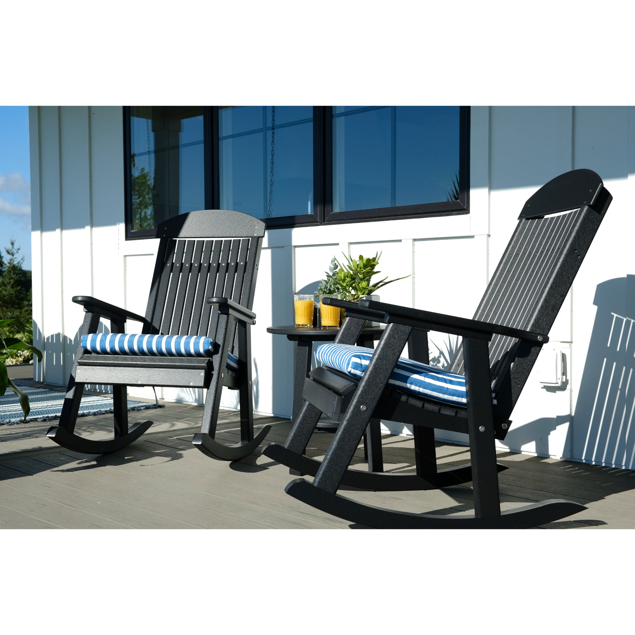 LuxCraft Porch Rocker – Outdoor Poly Rocking Chair (PPR)