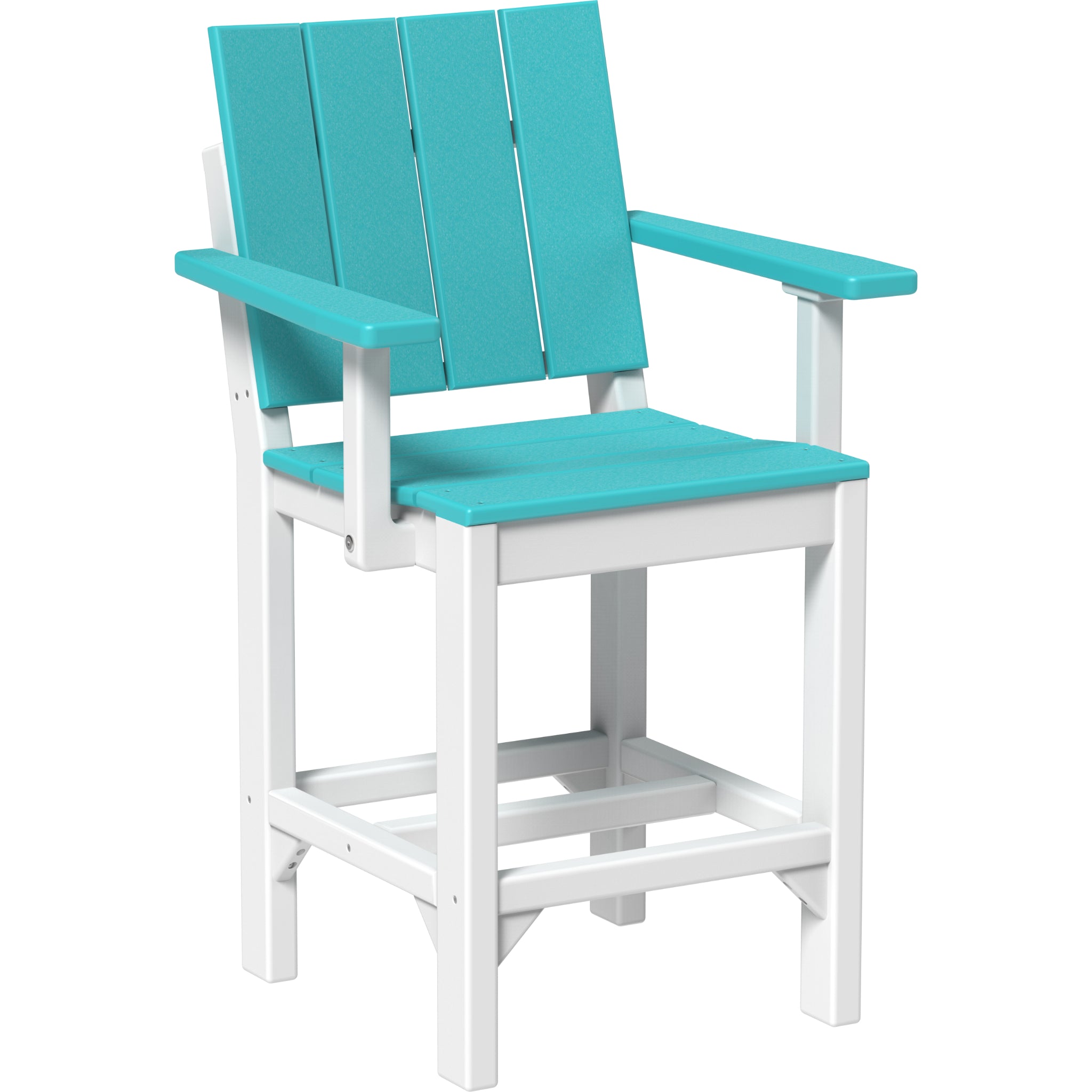 LuxCraft Urban Arm Chair – Outdoor Poly Counter Height Chair (UARC)