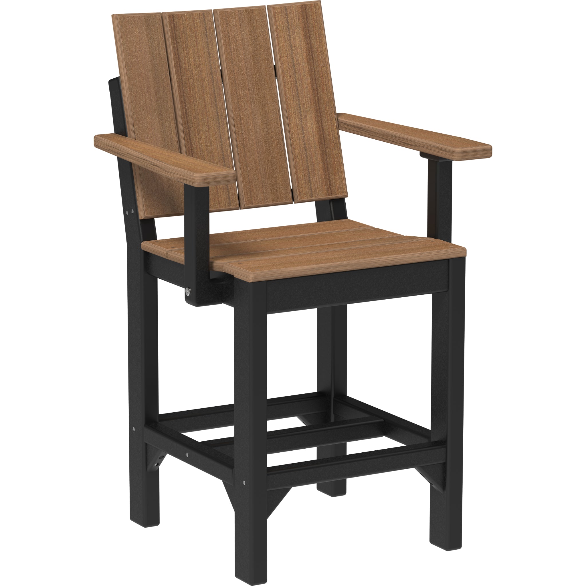 LuxCraft Urban Arm Chair – Outdoor Poly Counter Height Chair (UARC)