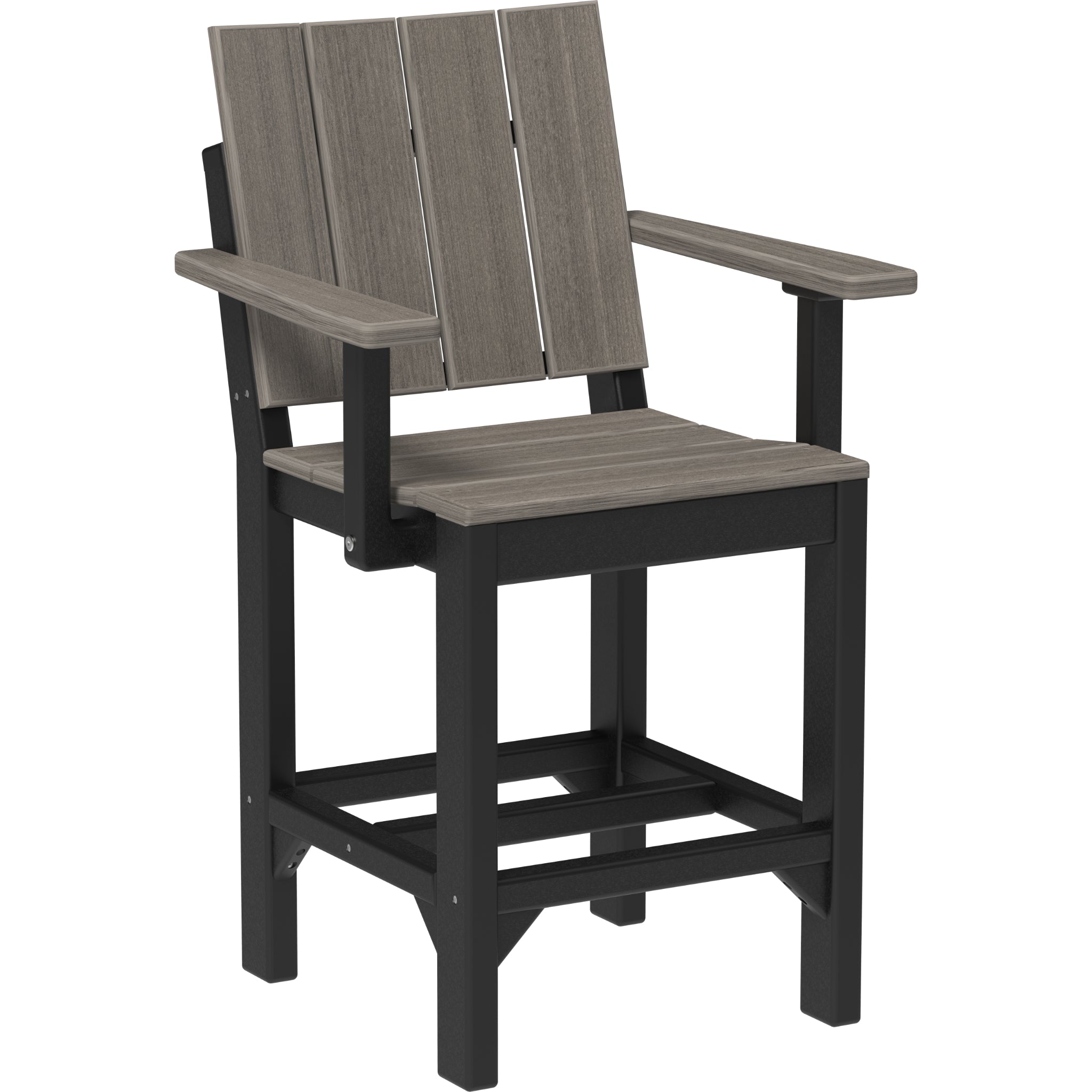LuxCraft Urban Arm Chair – Outdoor Poly Counter Height Chair (UARC)