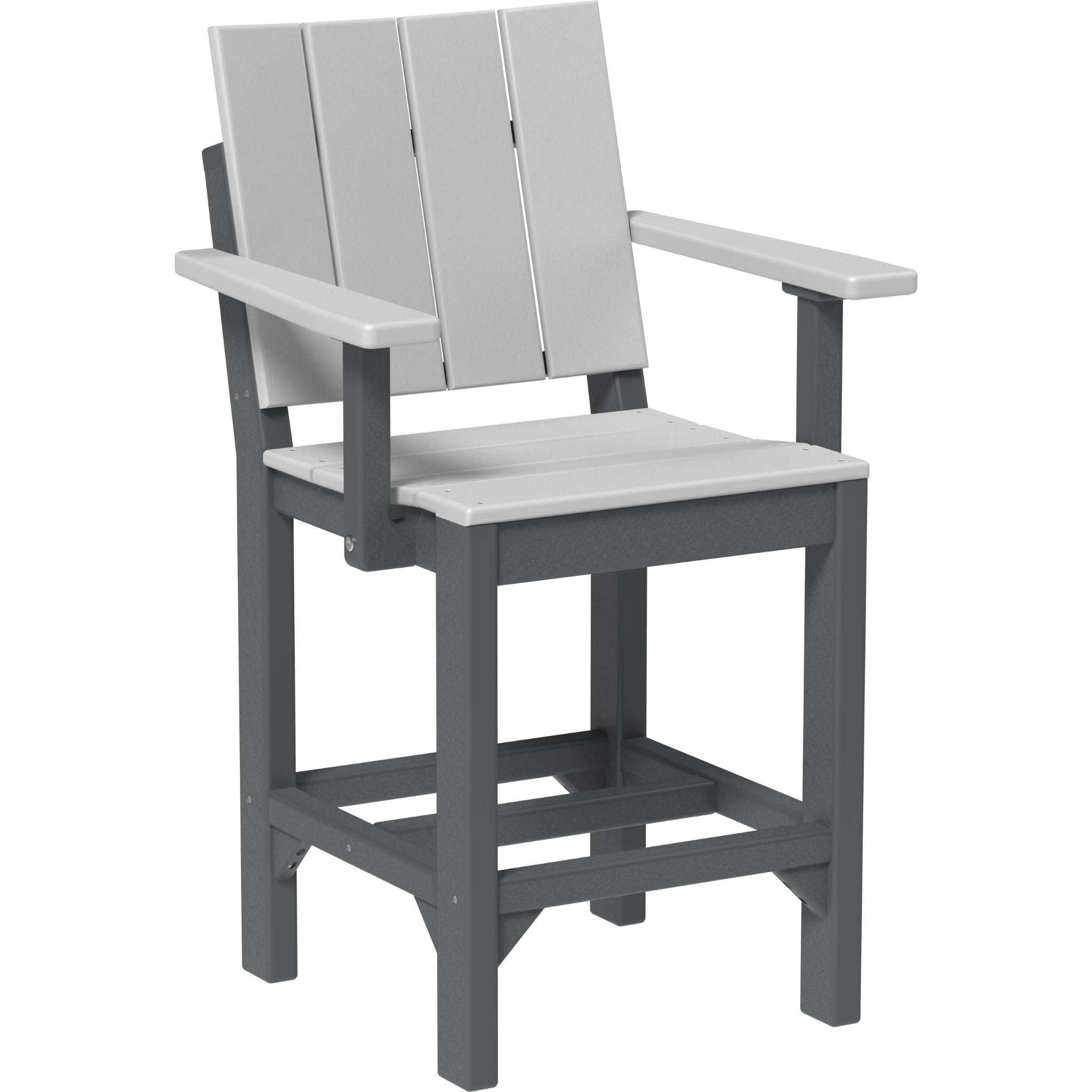 LuxCraft Urban Arm Chair – Outdoor Poly Counter Height Chair (UARC)