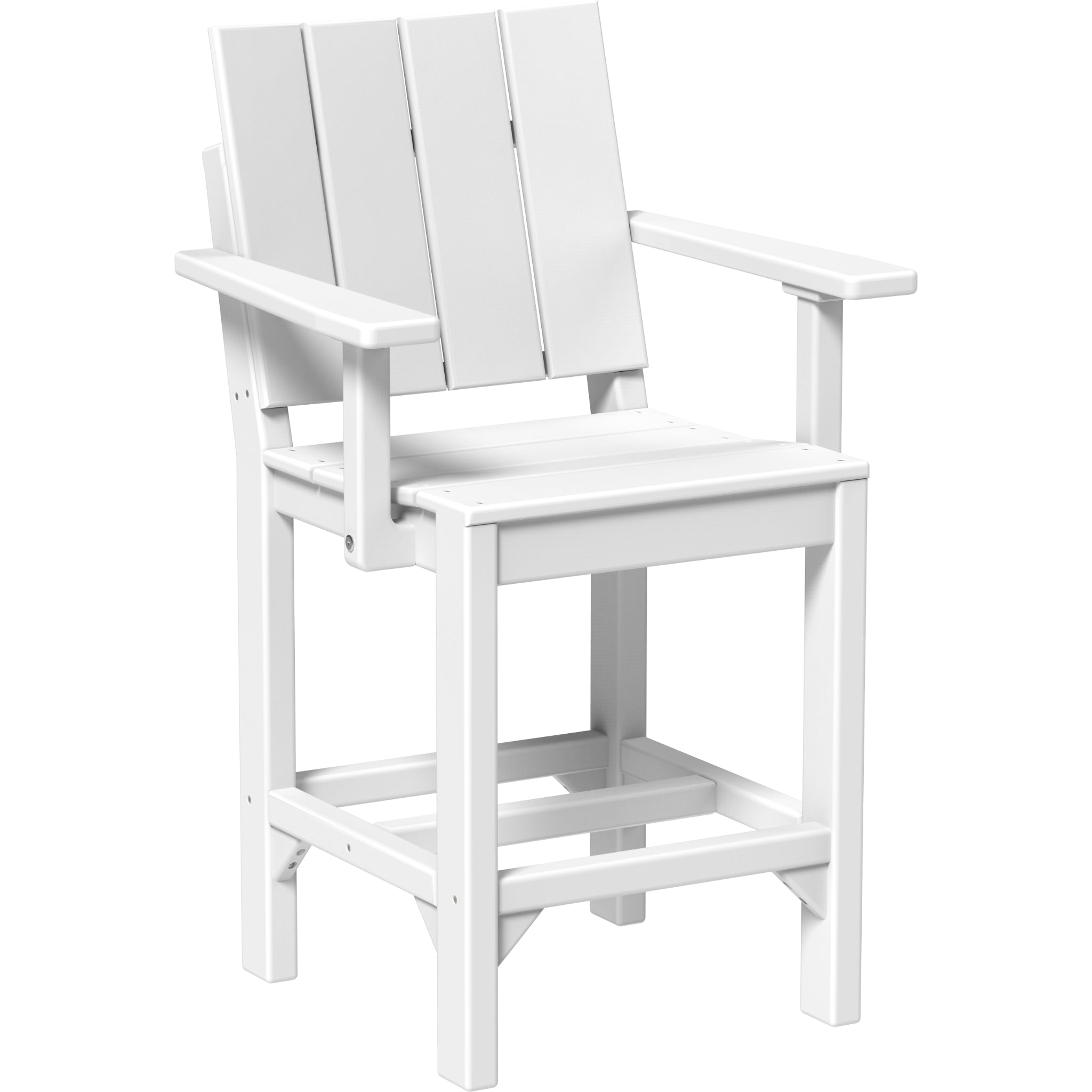 LuxCraft Urban Arm Chair – Outdoor Poly Counter Height Chair (UARC)