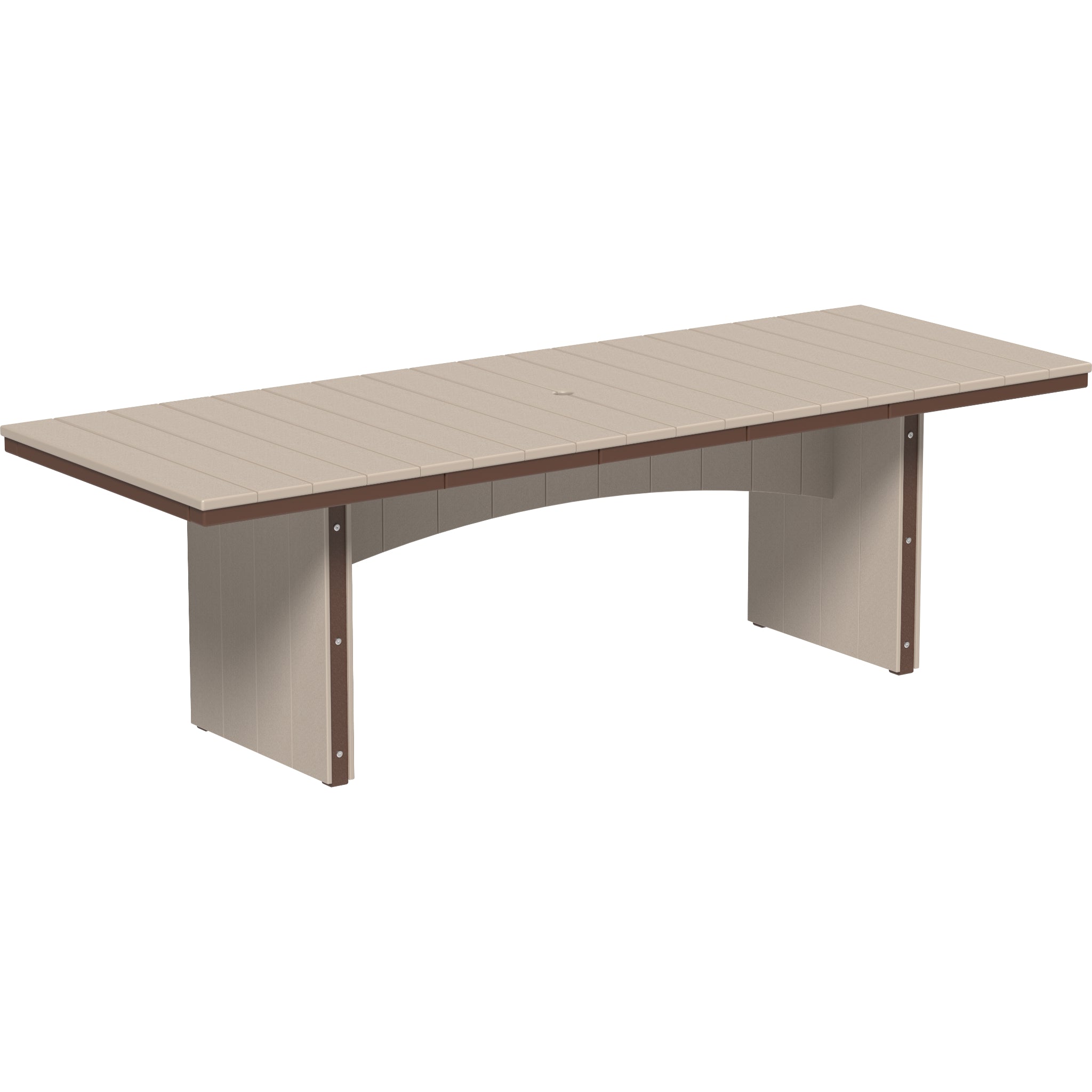 LuxCraft Urban 3′ x 8′ Rectangular Dining Table – Outdoor Poly Patio Counter Height Table (UDT38R)