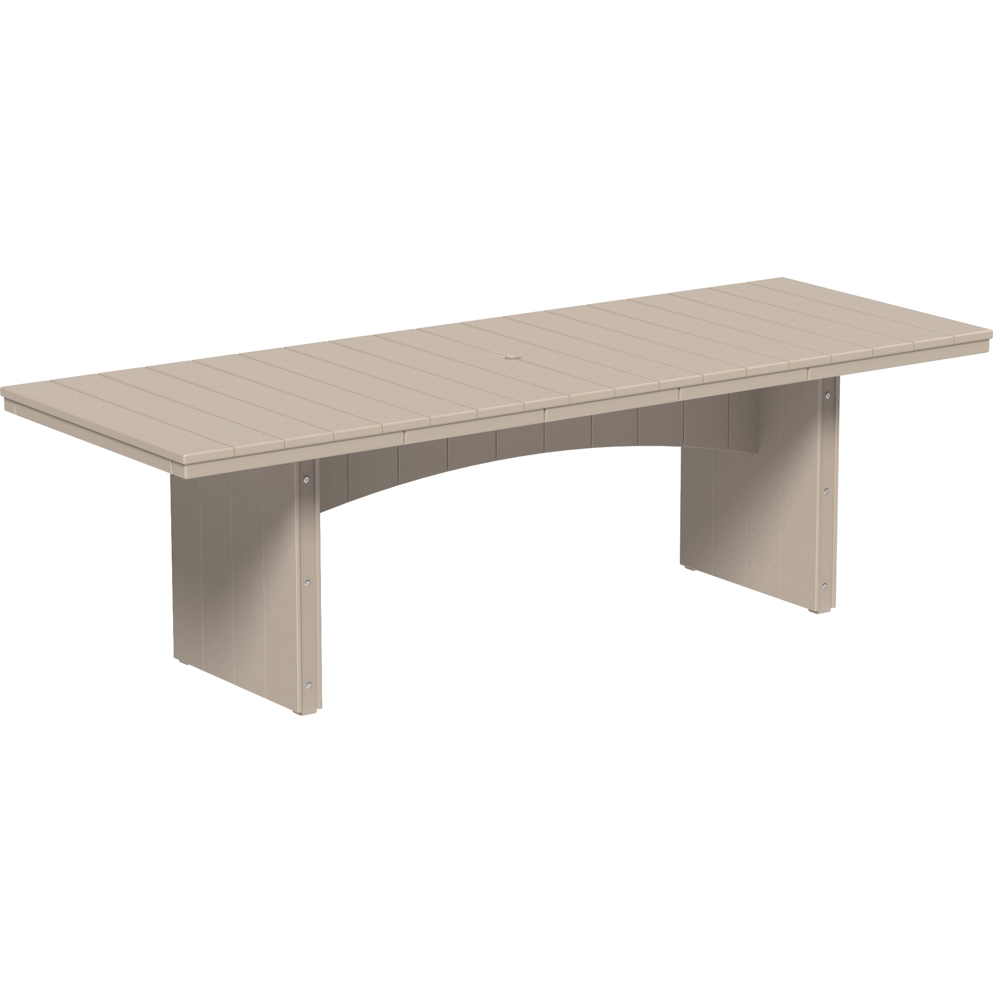 LuxCraft Urban 3′ x 8′ Rectangular Dining Table – Outdoor Poly Patio Counter Height Table (UDT38R)