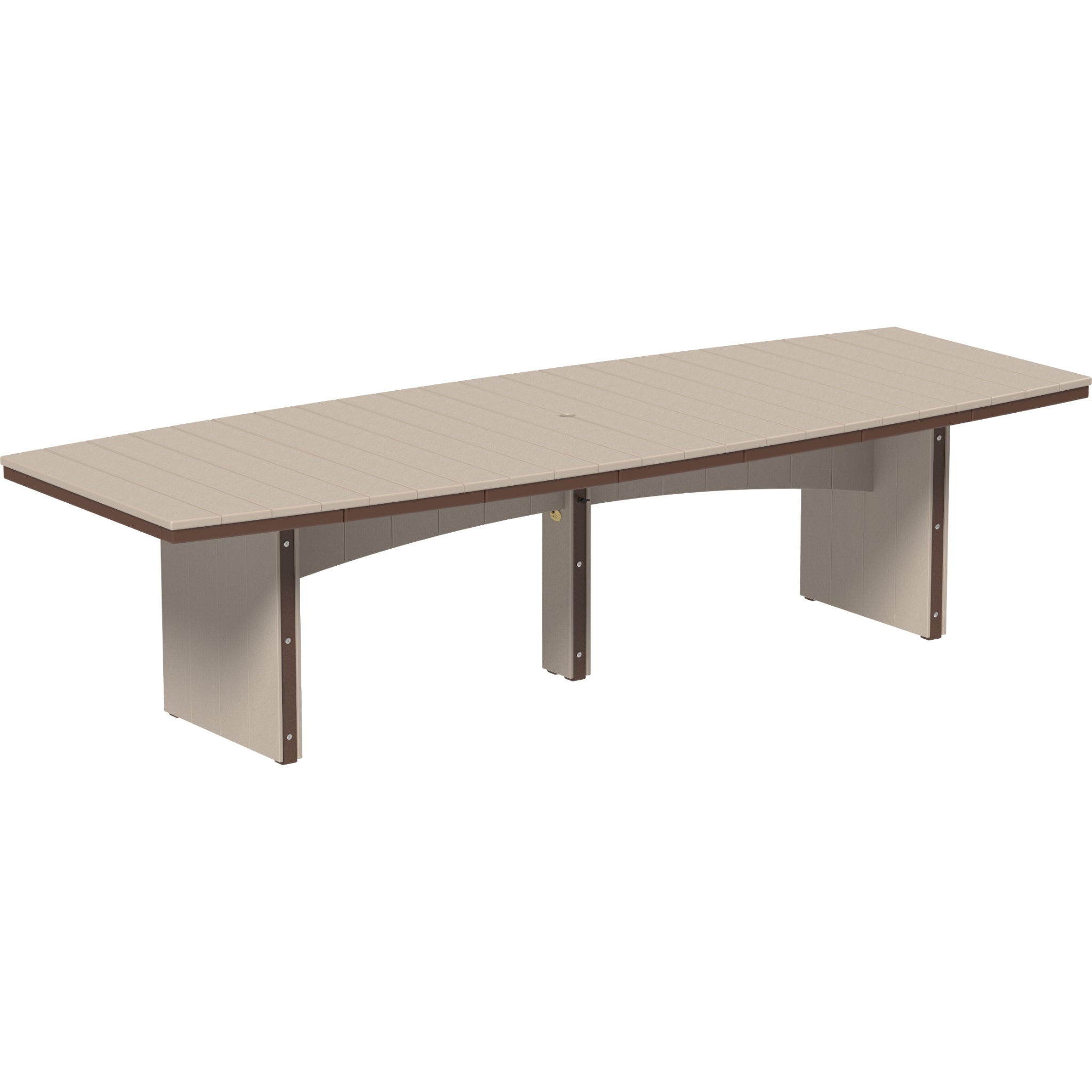 LuxCraft Urban 4’ x 10’ Oval Dining Table – Outdoor Poly Patio Dining Table (UDT410O)