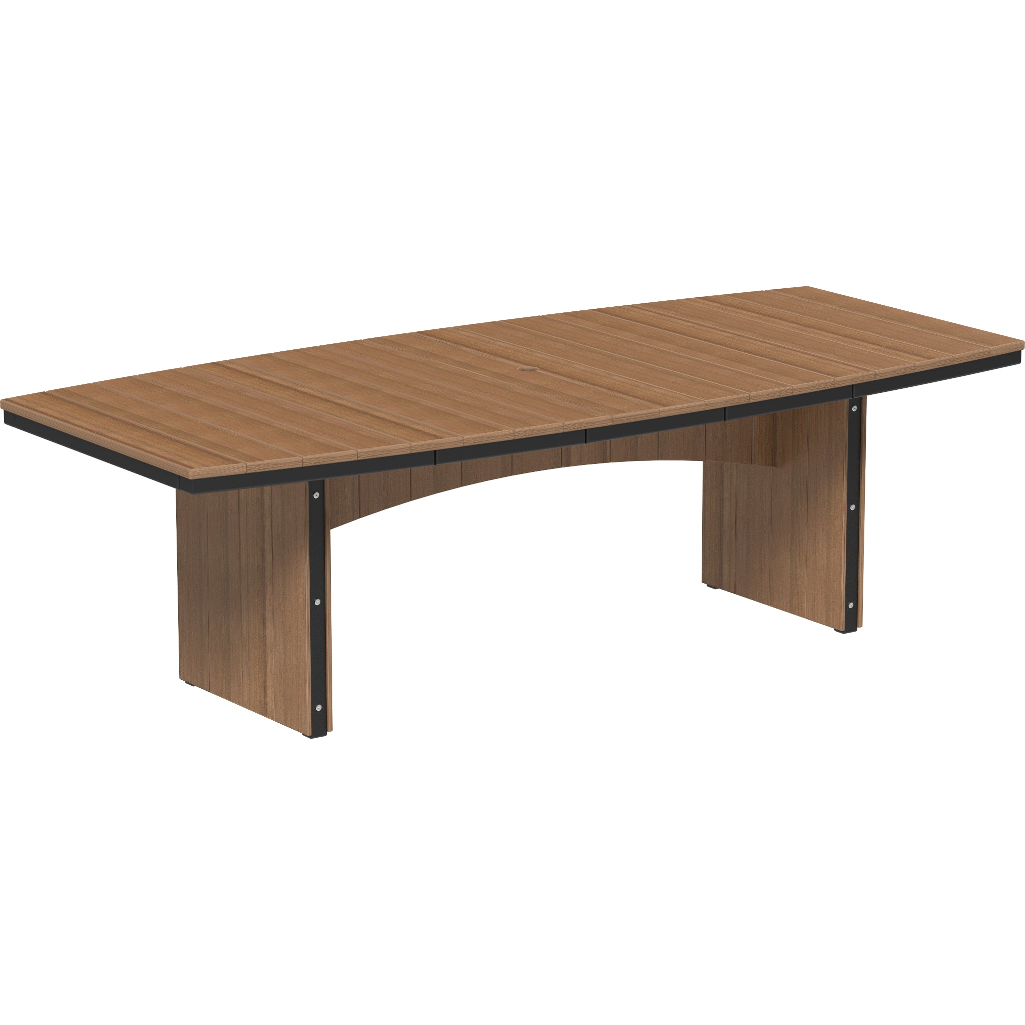 LuxCraft Urban 4′ x 8′ Oval Dining Table – Outdoor Poly Patio Dining Table (UDT48O)
