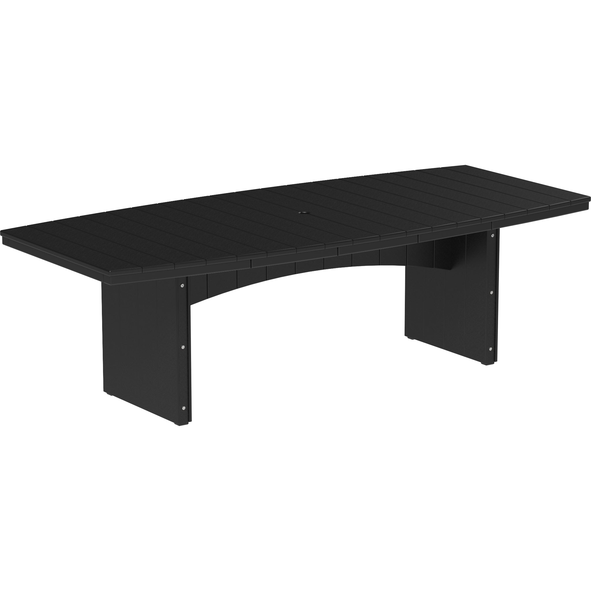LuxCraft Urban 4′ x 8′ Oval Dining Table – Outdoor Poly Patio Dining Table (UDT48O)