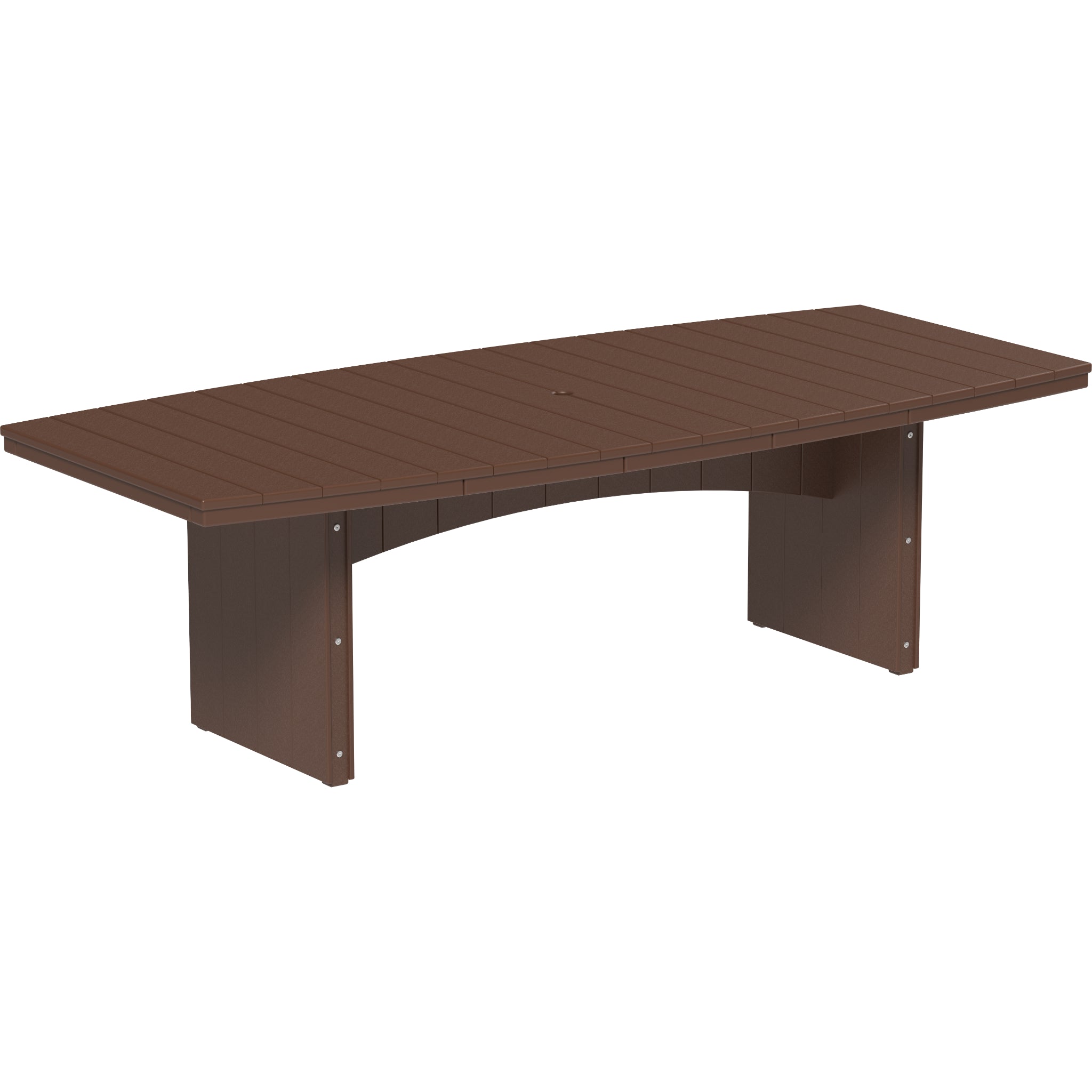 LuxCraft Urban 4′ x 8′ Oval Dining Table – Outdoor Poly Patio Dining Table (UDT48O)
