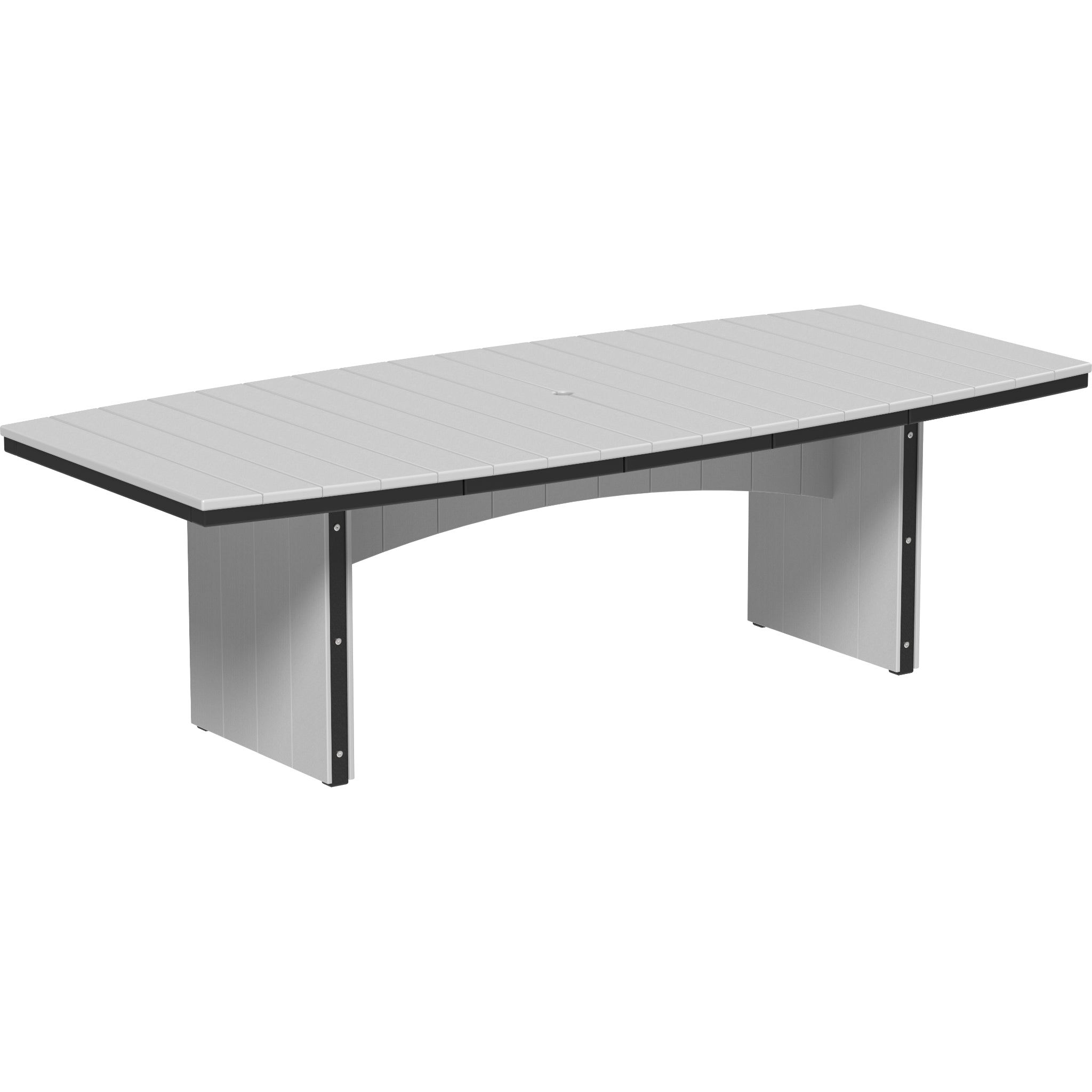 LuxCraft Urban 4′ x 8′ Oval Dining Table – Outdoor Poly Patio Dining Table (UDT48O)