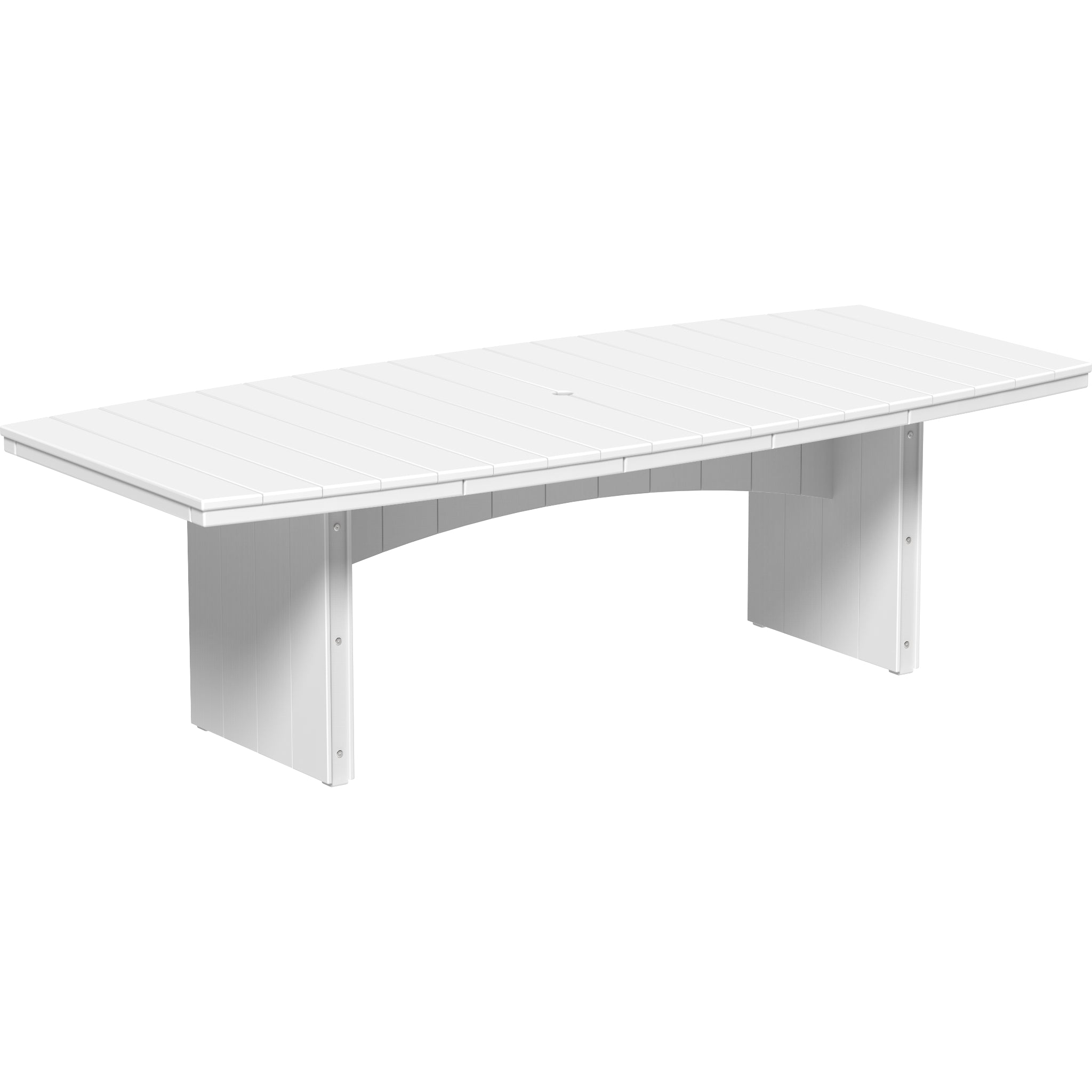 LuxCraft Urban 4′ x 8′ Oval Dining Table – Outdoor Poly Patio Dining Table (UDT48O)