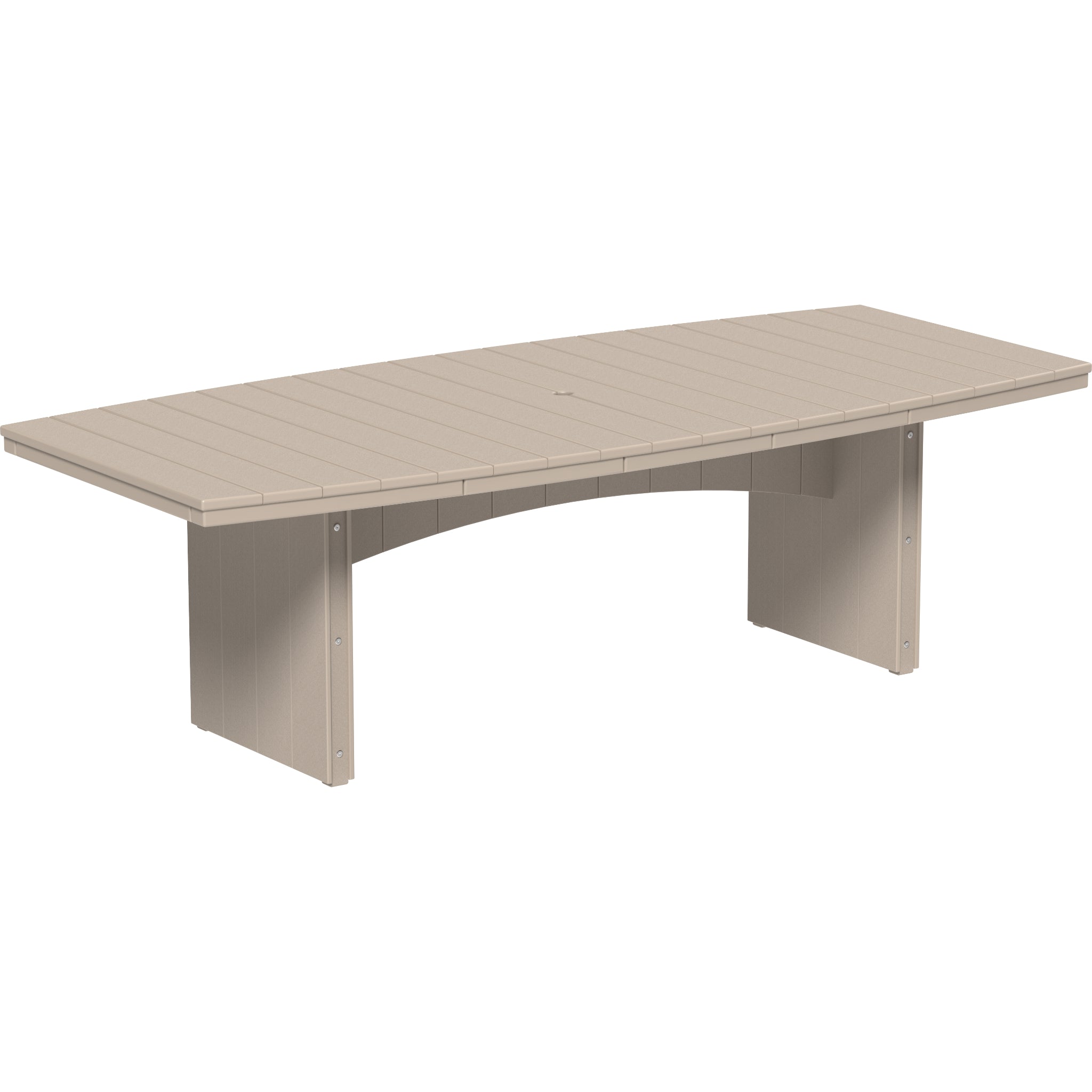 LuxCraft Urban 4′ x 8′ Oval Dining Table – Outdoor Poly Patio Dining Table (UDT48O)