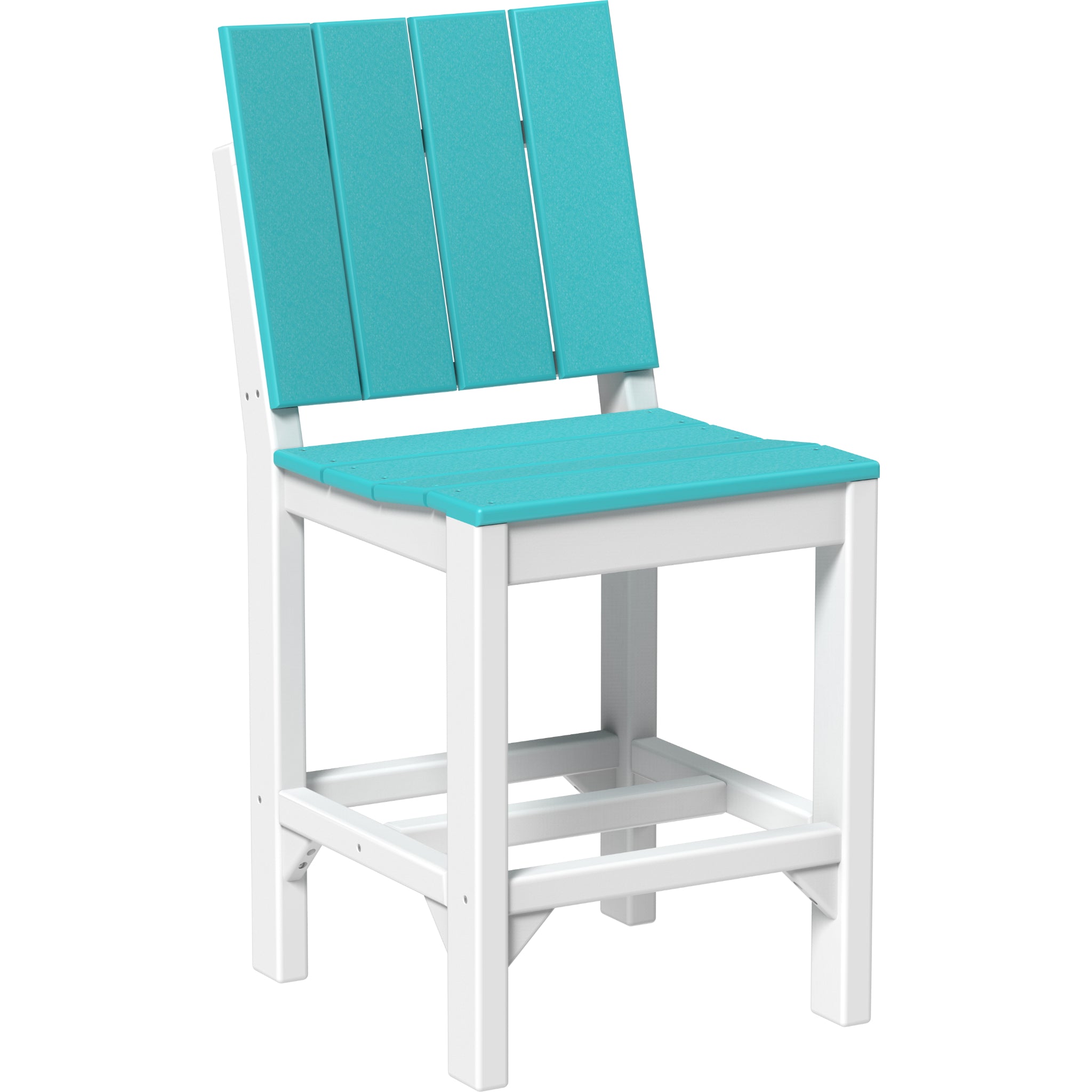 LuxCraft Urban Side Chair – Outdoor Poly Counter Height Chair (USC)