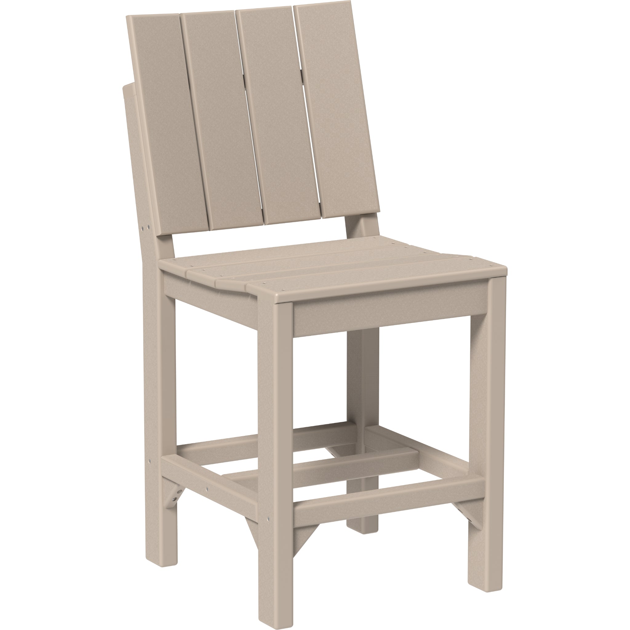 LuxCraft Urban Side Chair – Outdoor Poly Counter Height Chair (USC)
