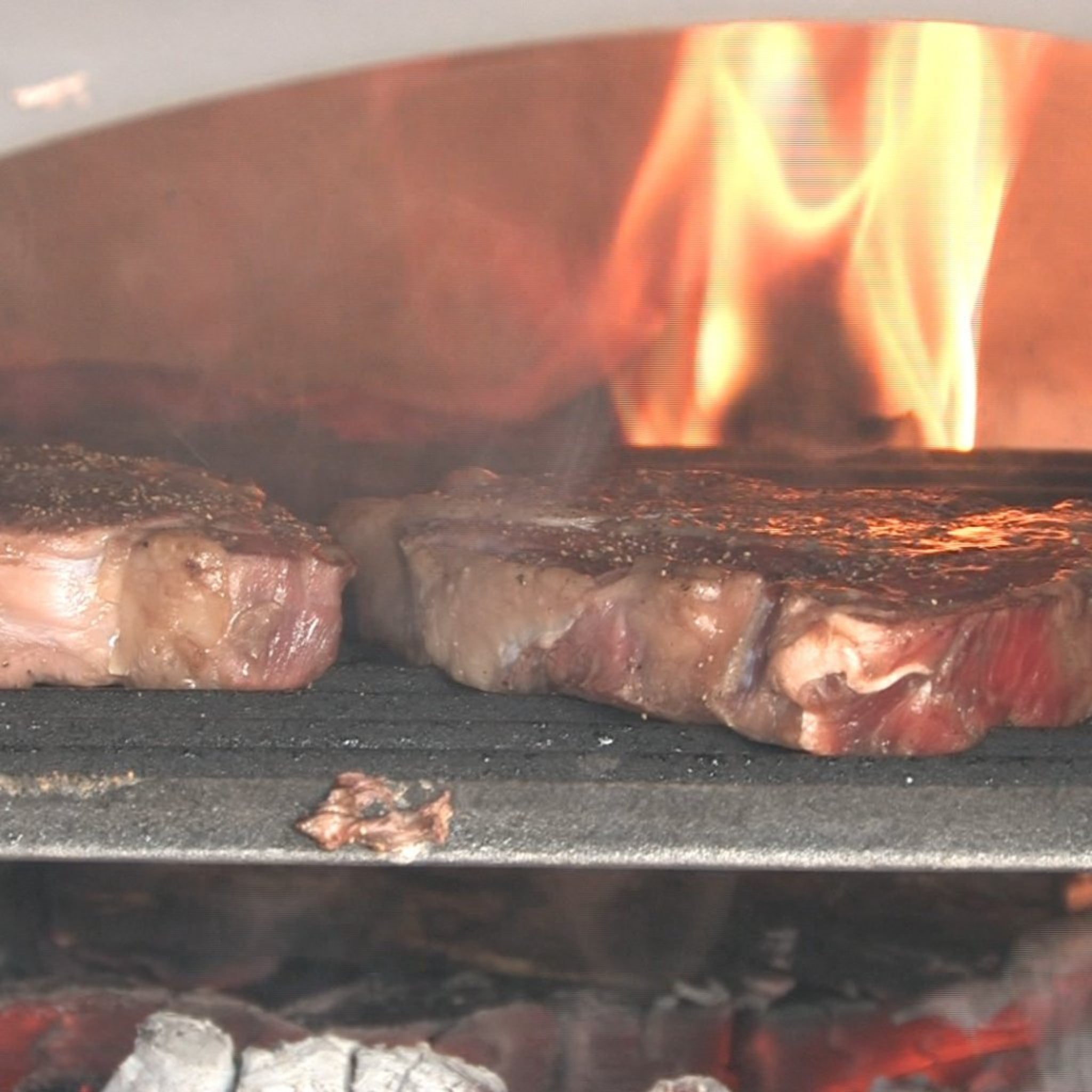 Chicago Brick Oven CBO-750 Hybrid Pizza Oven (Commercial) with Hood & Black Base Stand CBO-O-STD-750-HYB-C